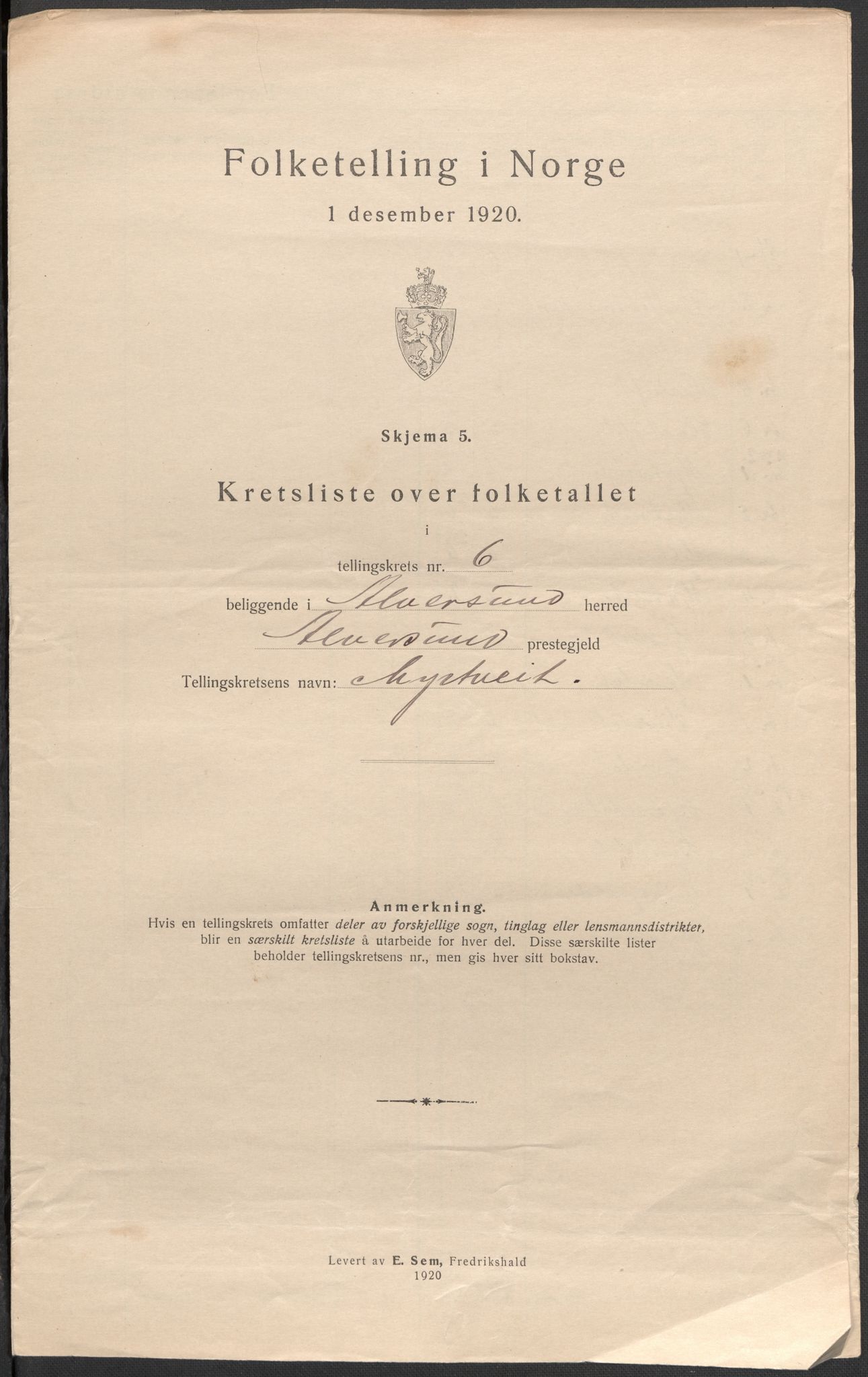 SAB, 1920 census for Alversund, 1920, p. 20