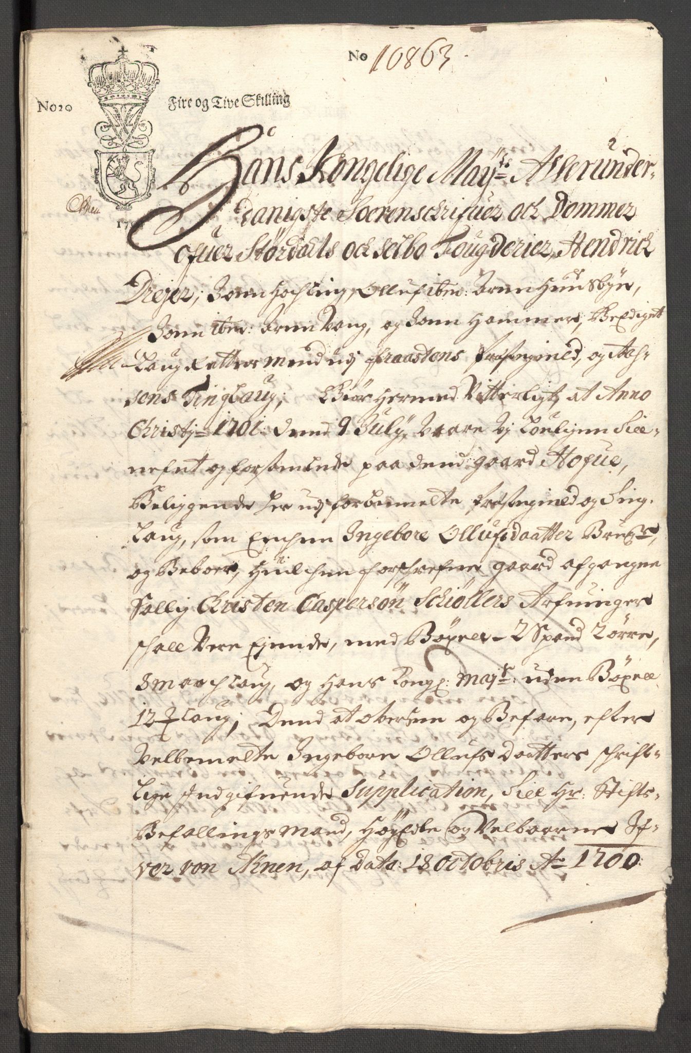 Rentekammeret inntil 1814, Reviderte regnskaper, Fogderegnskap, AV/RA-EA-4092/R62/L4193: Fogderegnskap Stjørdal og Verdal, 1701-1702, p. 129