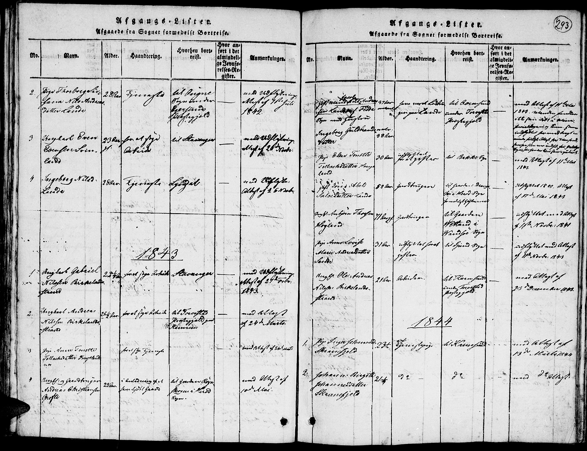 Kvinesdal sokneprestkontor, AV/SAK-1111-0026/F/Fa/Faa/L0001: Parish register (official) no. A 1, 1815-1849, p. 285