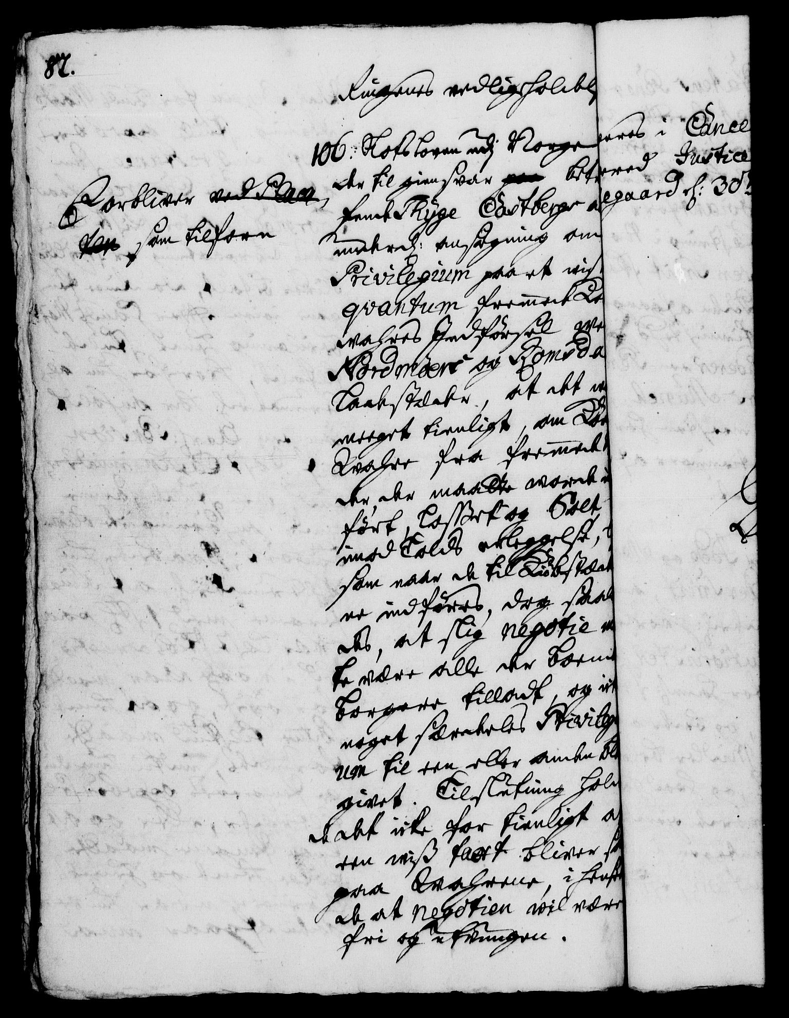 Rentekammeret, Kammerkanselliet, RA/EA-3111/G/Gh/Gha/L0005: Norsk ekstraktmemorialprotokoll (merket RK 53.50), 1721-1723, p. 82
