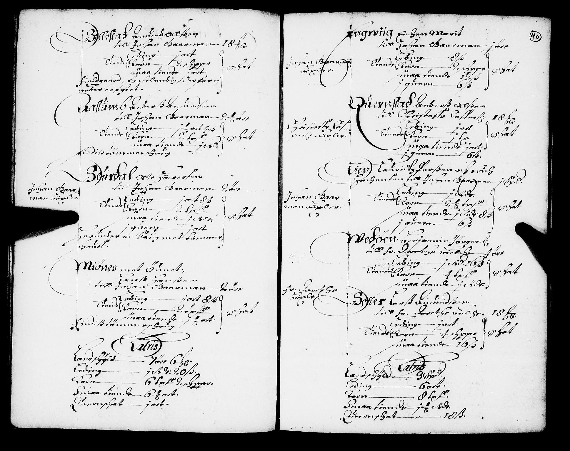 Rentekammeret inntil 1814, Realistisk ordnet avdeling, AV/RA-EA-4070/N/Nb/Nba/L0049: Fosen fogderi, 1668, p. 39b-40a