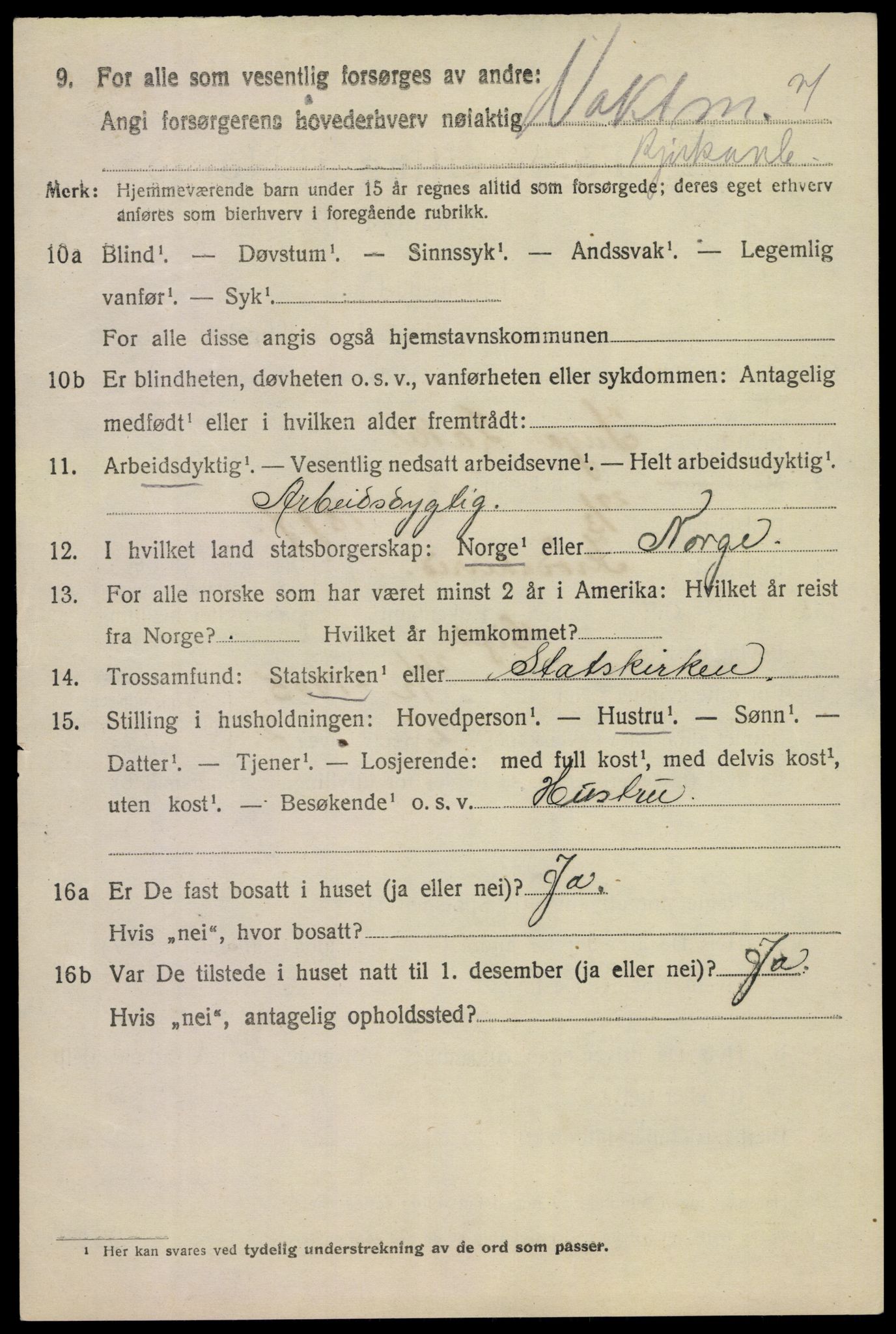 SAKO, 1920 census for Tinn, 1920, p. 23559