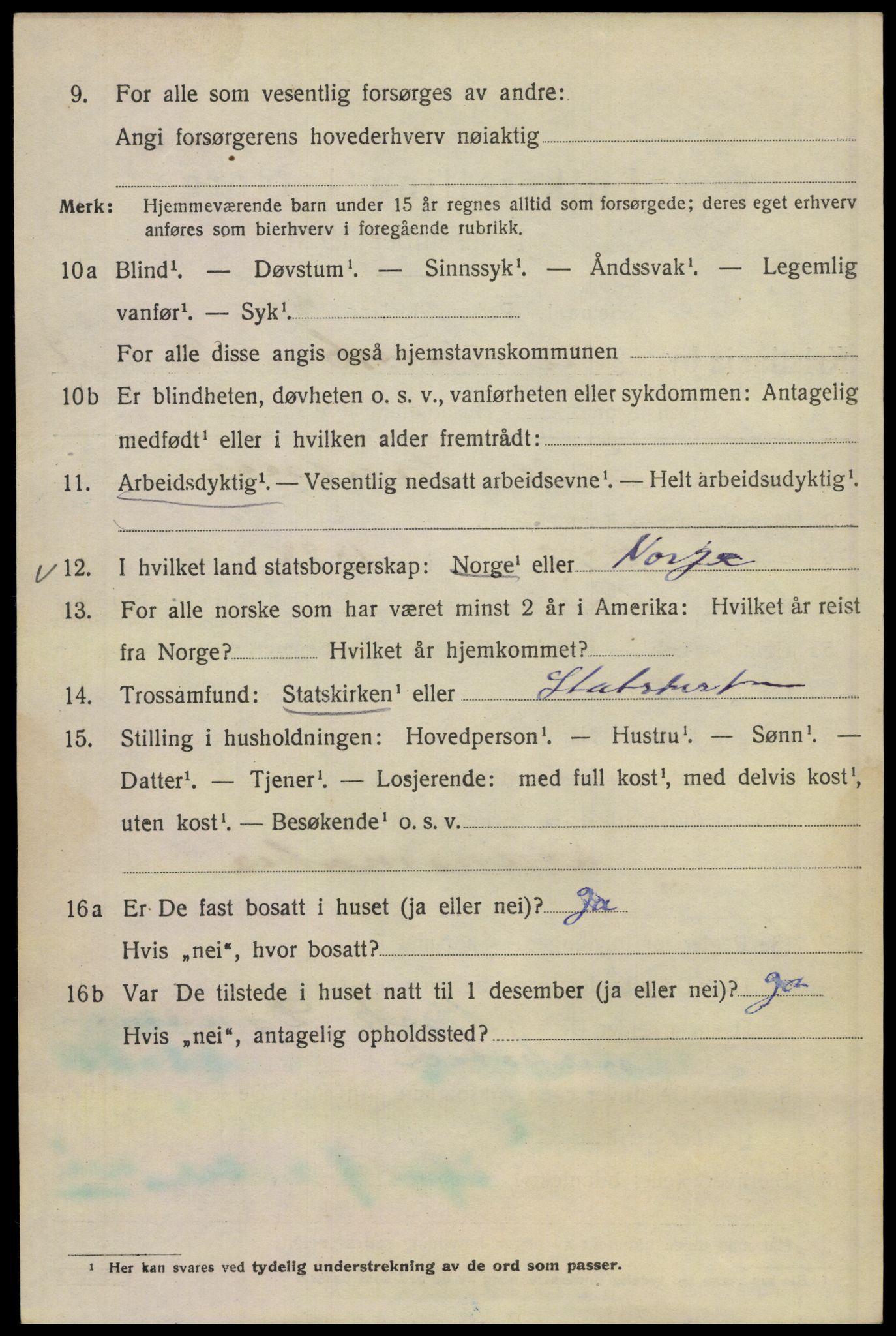 SAO, 1920 census for Kristiania, 1920, p. 432916