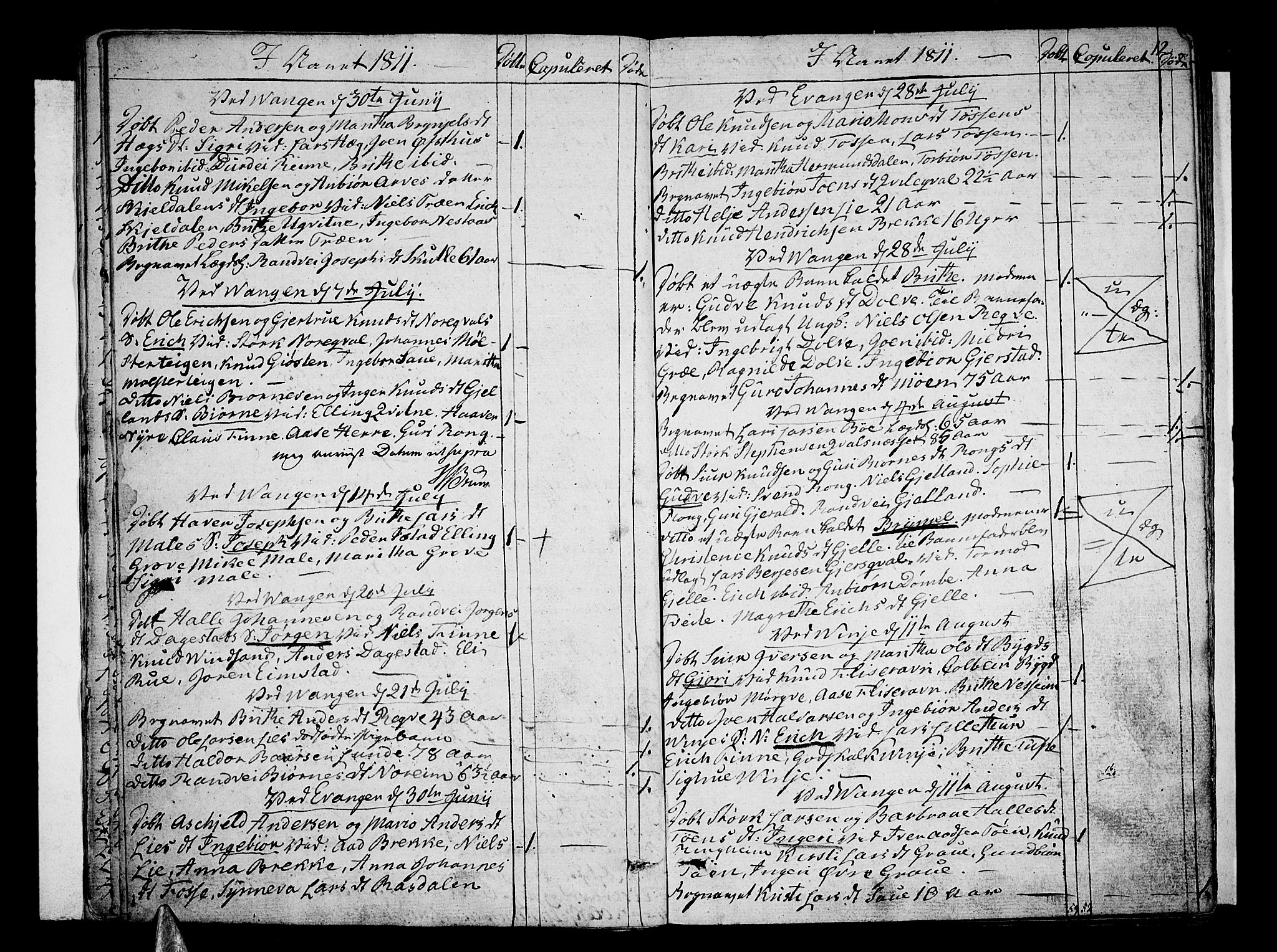 Voss sokneprestembete, SAB/A-79001/H/Haa: Parish register (official) no. A 10, 1810-1821, p. 12