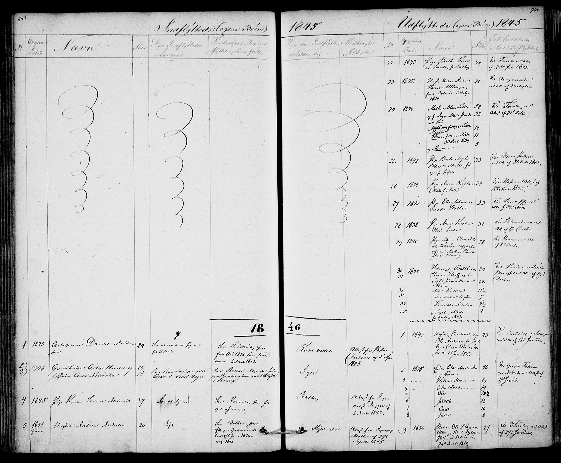 Sem kirkebøker, AV/SAKO-A-5/F/Fa/L0006: Parish register (official) no. I 6, 1843-1855, p. 547-548