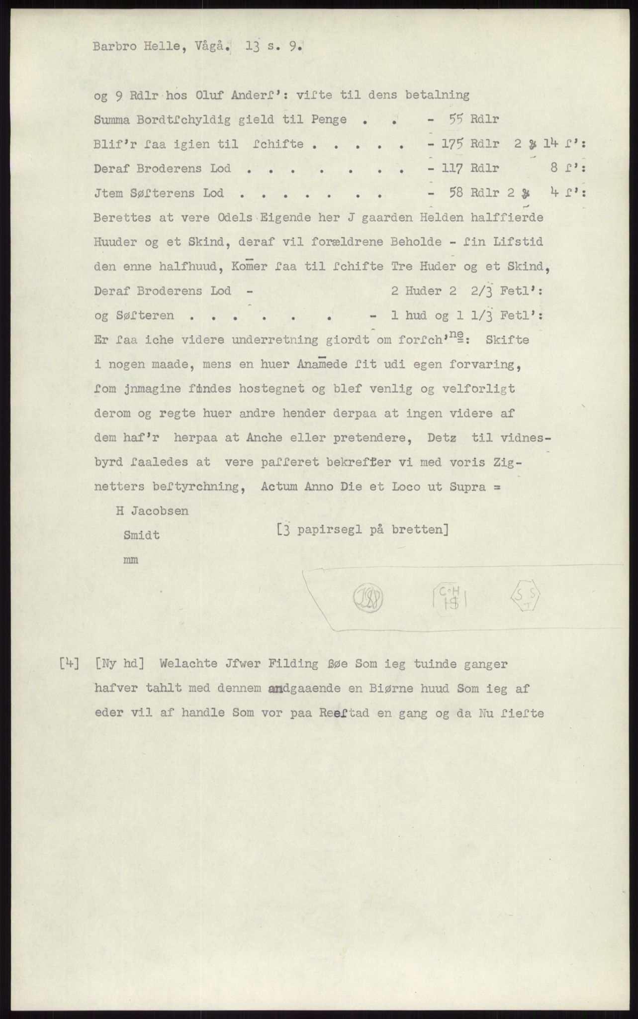 Samlinger til kildeutgivelse, Diplomavskriftsamlingen, AV/RA-EA-4053/H/Ha, p. 2932