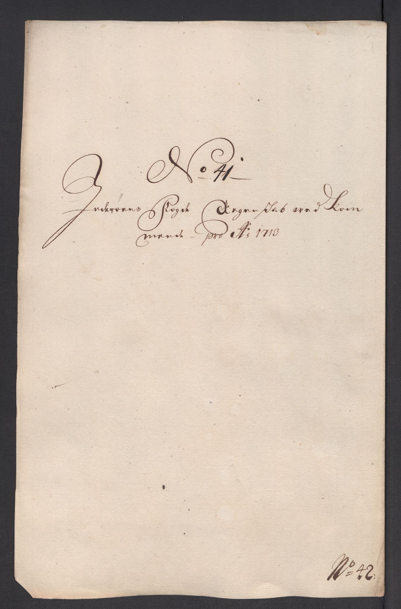 Rentekammeret inntil 1814, Reviderte regnskaper, Fogderegnskap, AV/RA-EA-4092/R63/L4321: Fogderegnskap Inderøy, 1713, p. 356