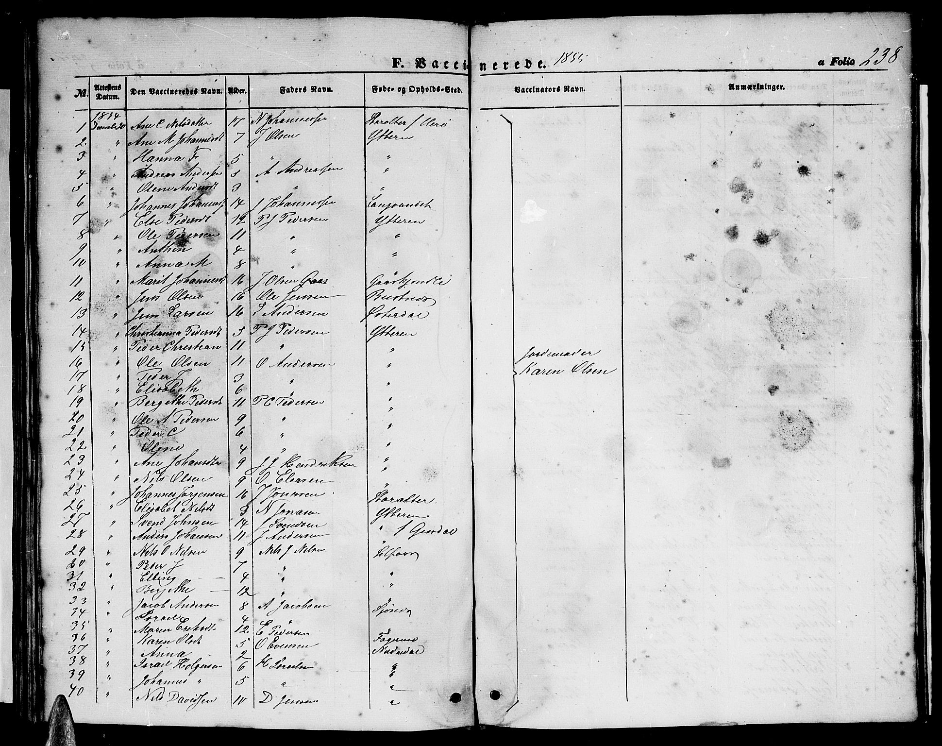 Ministerialprotokoller, klokkerbøker og fødselsregistre - Nordland, SAT/A-1459/827/L0414: Parish register (copy) no. 827C03, 1853-1865, p. 238