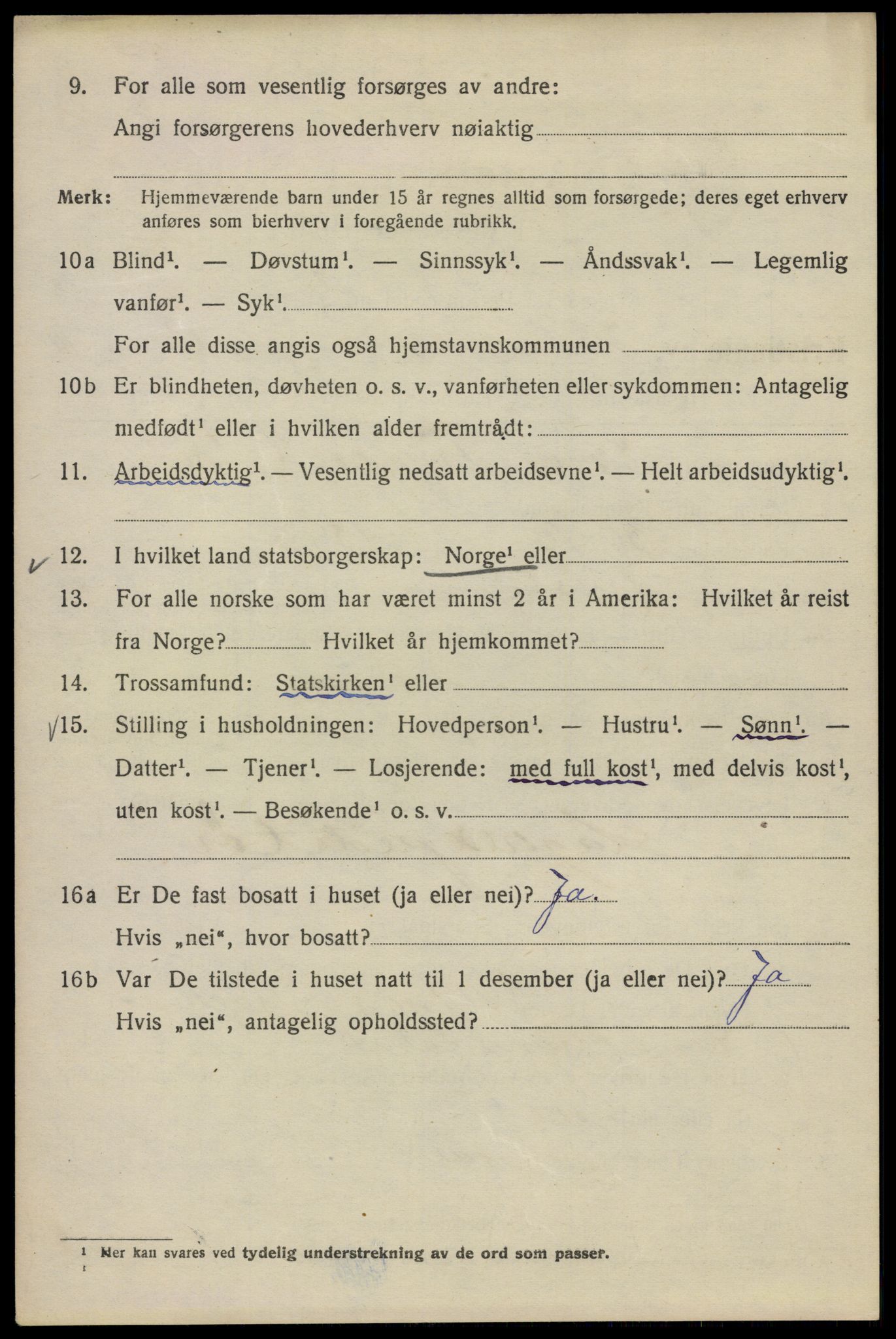 SAO, 1920 census for Kristiania, 1920, p. 284292