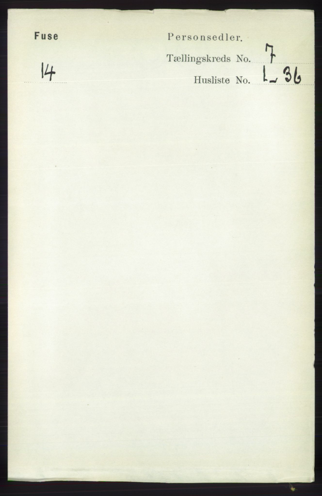 RA, 1891 census for 1241 Fusa, 1891, p. 1301