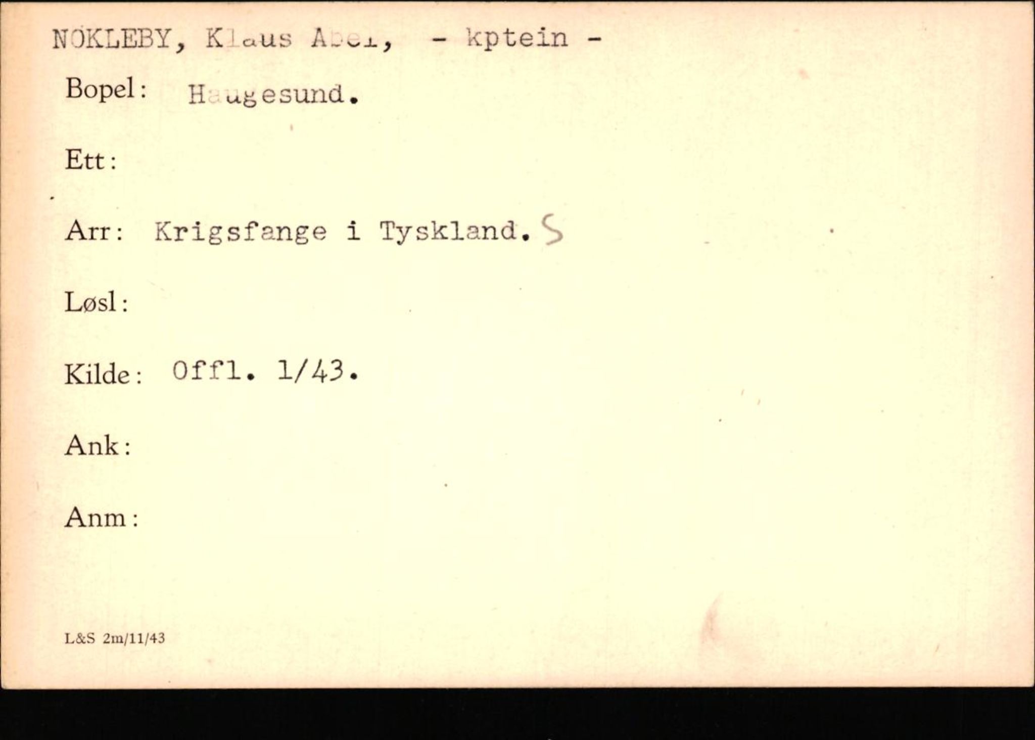 Forsvaret, Forsvarets krigshistoriske avdeling, AV/RA-RAFA-2017/Y/Yf/L0200: II-C-11-2102  -  Norske krigsfanger i Tyskland, 1940-1945, p. 799