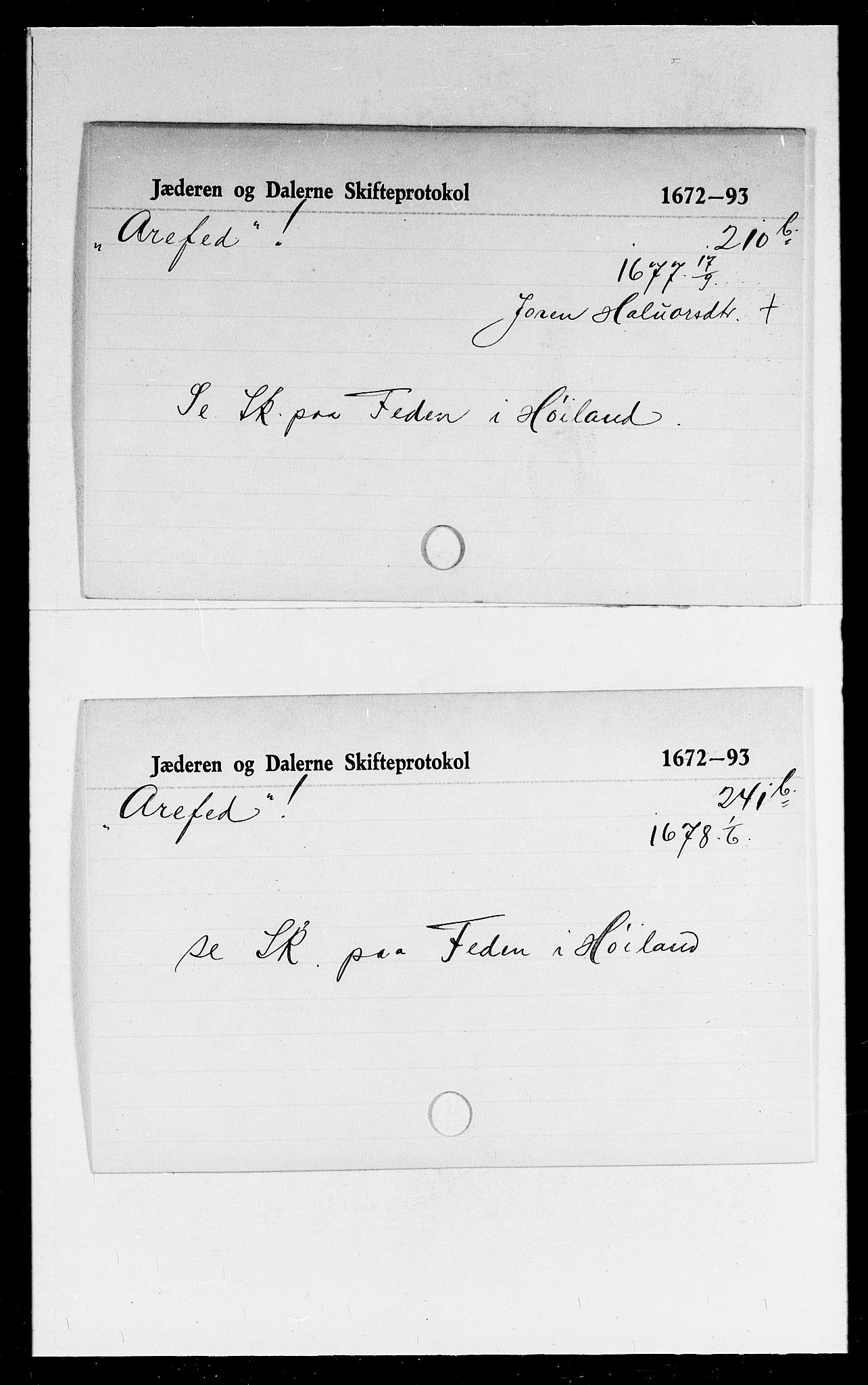 Jæren og Dalane sorenskriveri, AV/SAST-A-100306/5, 1672-1693, p. 33