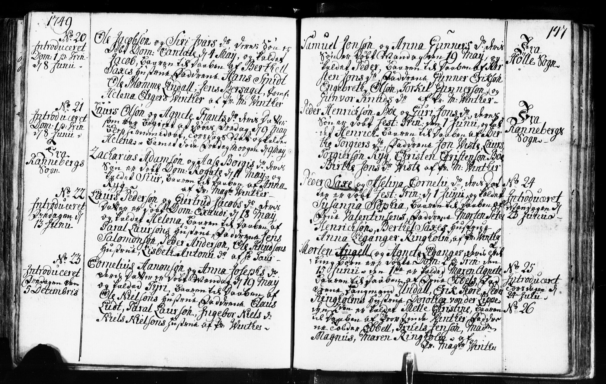 Domkirken sokneprestkontor, AV/SAST-A-101812/001/30/30BB/L0003: Parish register (copy) no. B 3, 1733-1751, p. 147