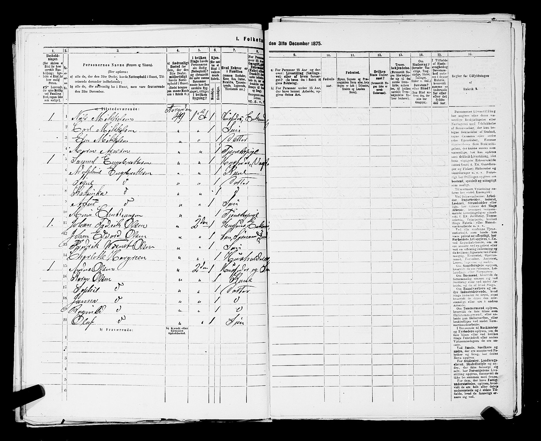 RA, 1875 census for 0301 Kristiania, 1875, p. 1571