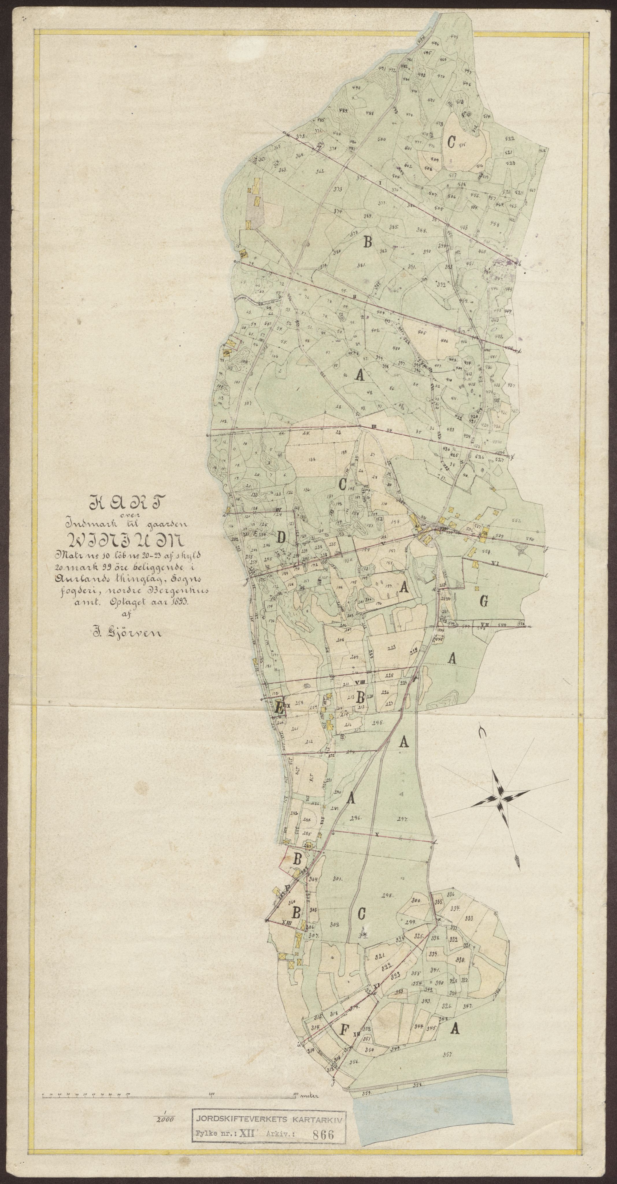 Jordskifteverkets kartarkiv, AV/RA-S-3929/T, 1859-1988, p. 998