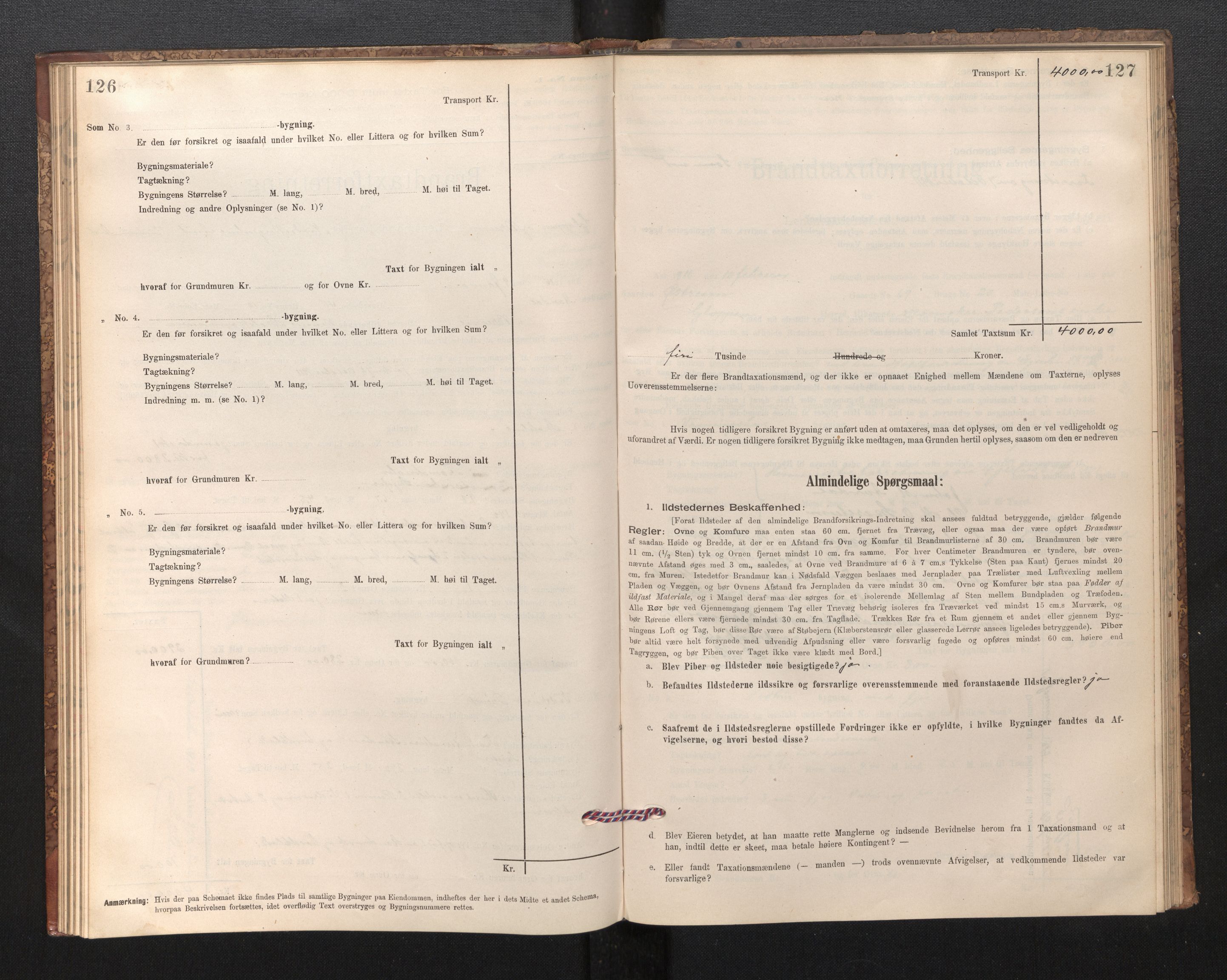 Lensmannen i Gloppen og Breim, AV/SAB-A-27801/0012/L0003: Branntakstprotokoll, skjematakst, 1894-1931, p. 126-127