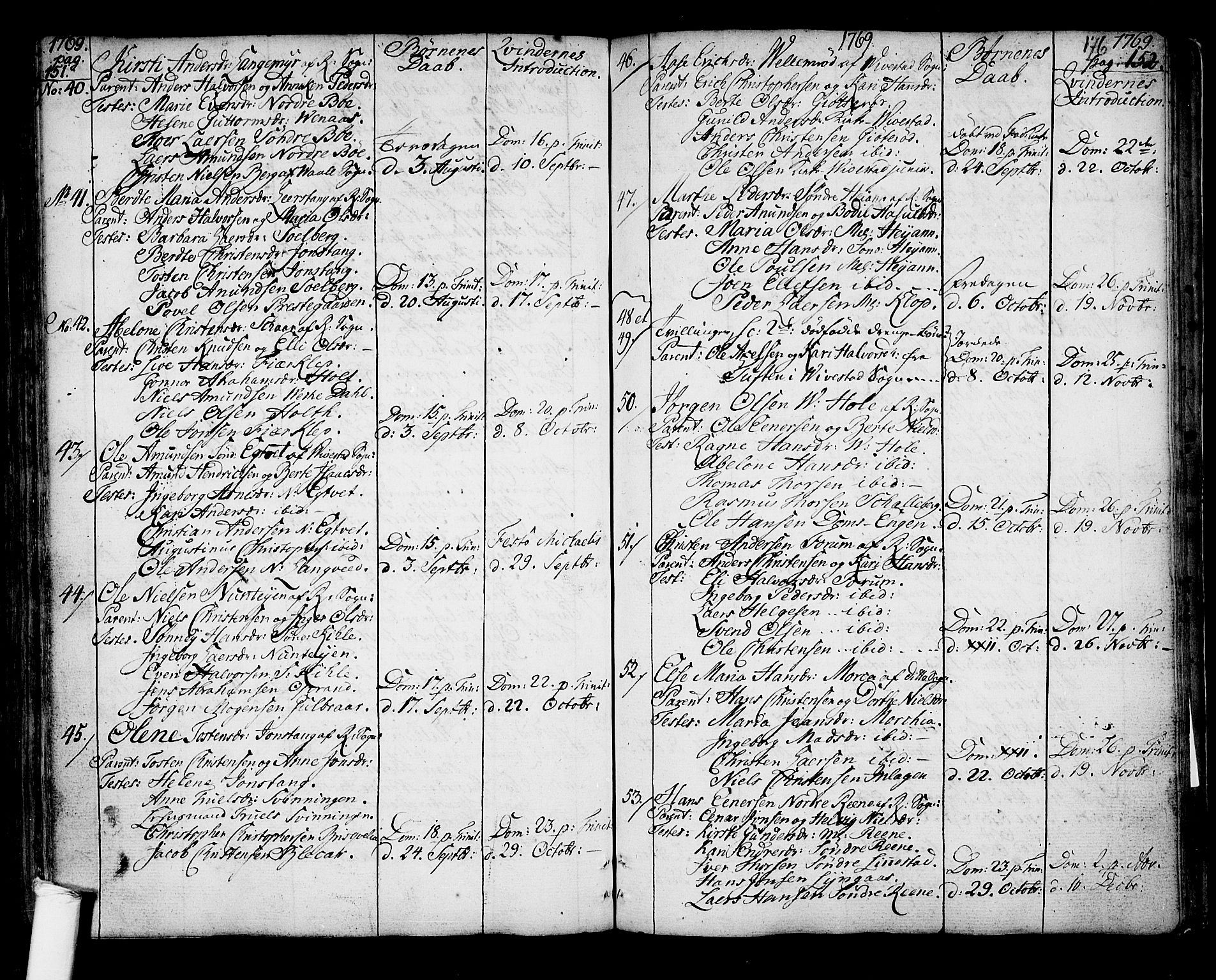 Ramnes kirkebøker, SAKO/A-314/F/Fa/L0001: Parish register (official) no. I 1, 1732-1774, p. 176