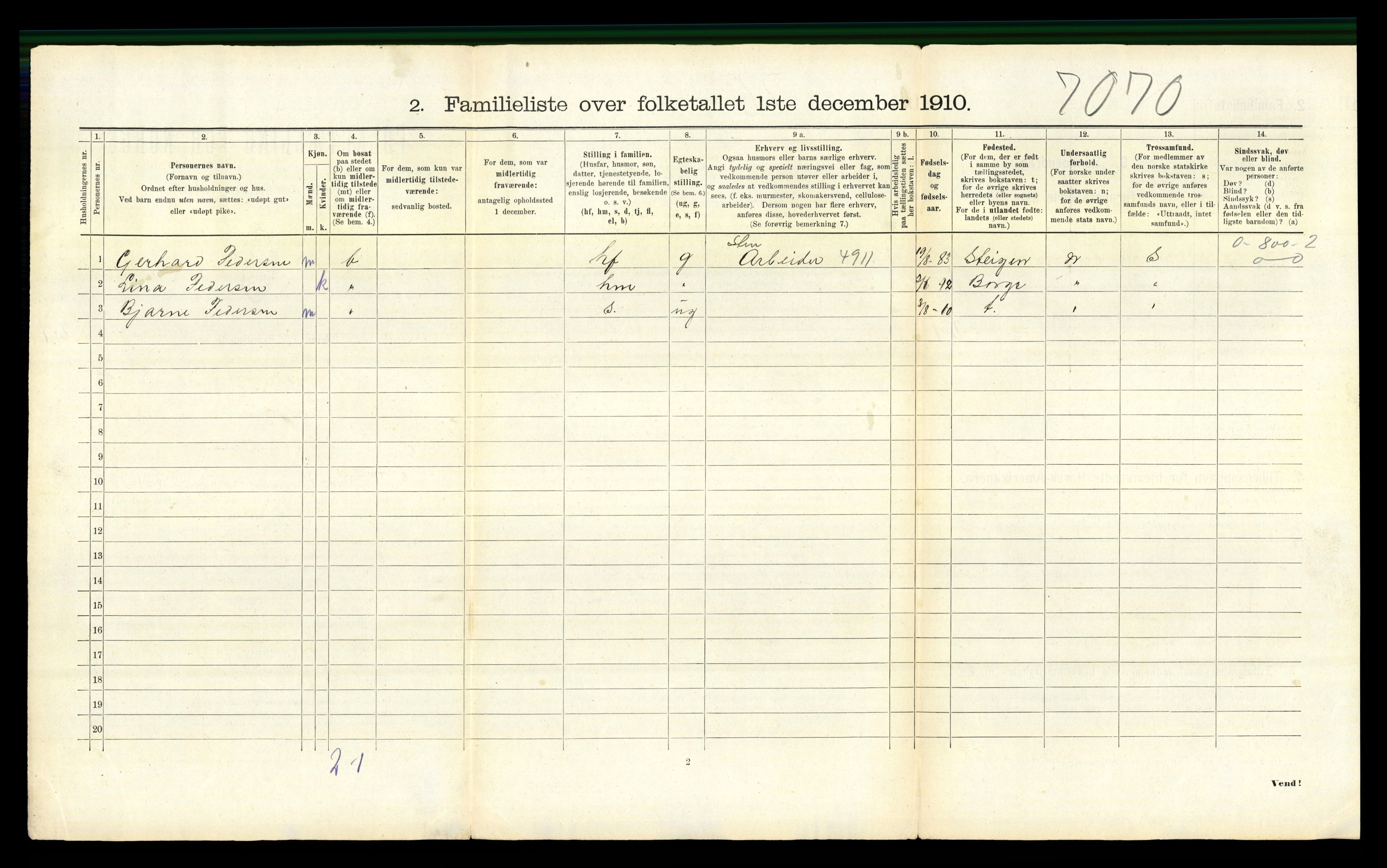 RA, 1910 census for Narvik, 1910, p. 1924