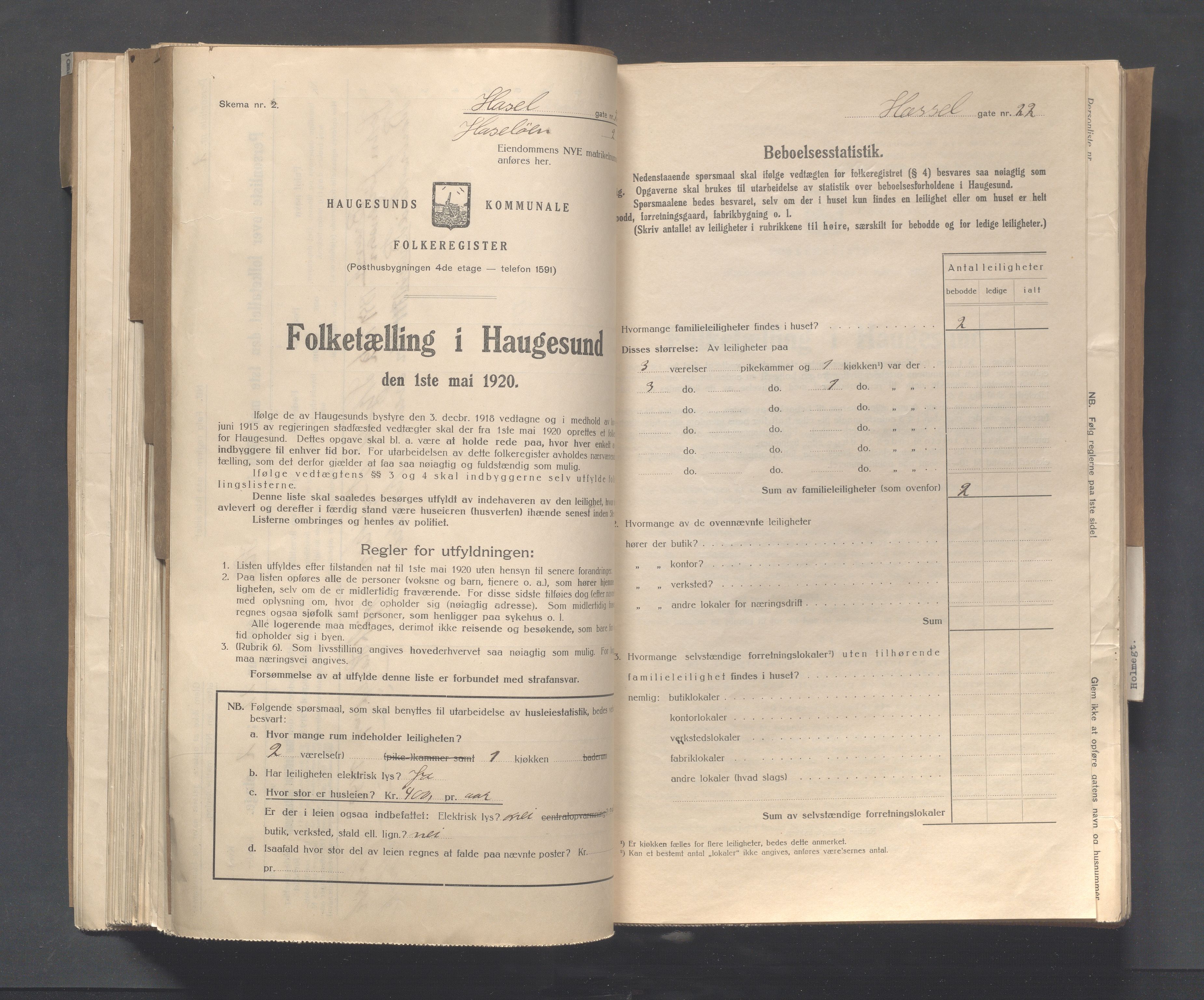 IKAR, Local census 1.5.1920 for Haugesund, 1920, p. 5723