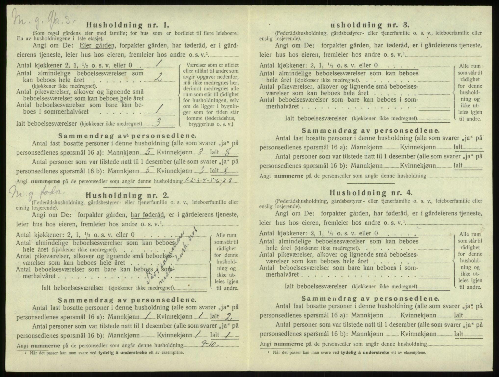 SAB, 1920 census for Lindås, 1920, p. 476