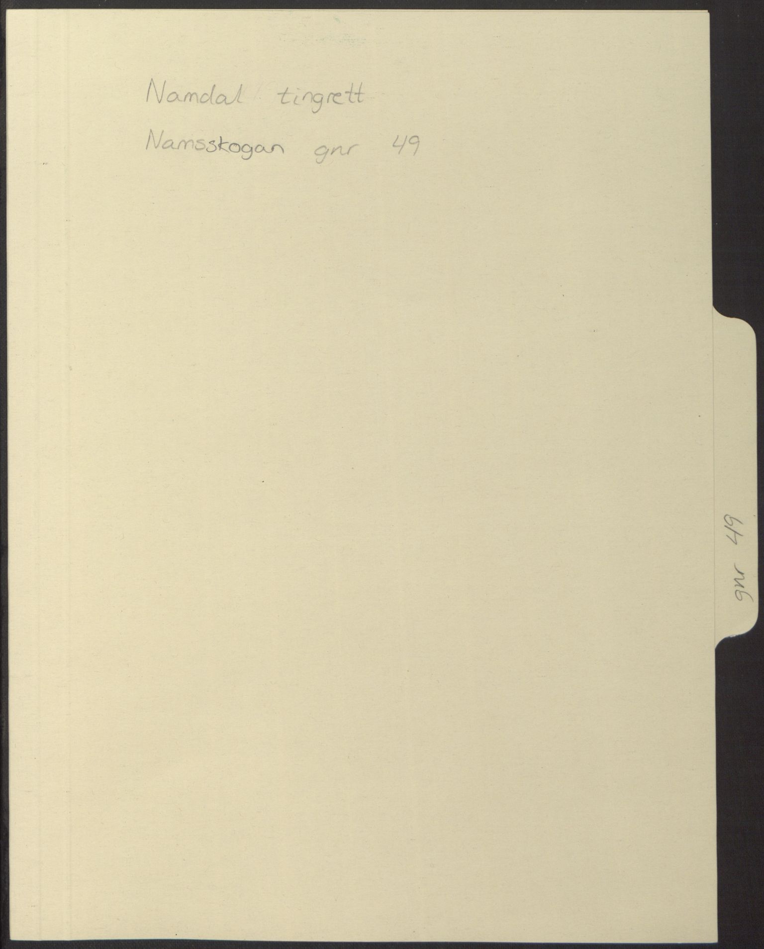 Namdal sorenskriveri, SAT/A-4133: Mortgage register no. 14, p. 1