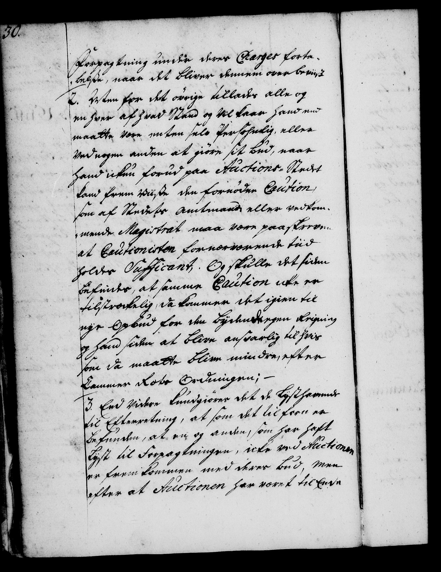 Rentekammeret, Kammerkanselliet, RA/EA-3111/G/Gg/Gga/L0004: Norsk ekspedisjonsprotokoll med register (merket RK 53.4), 1734-1741, p. 30