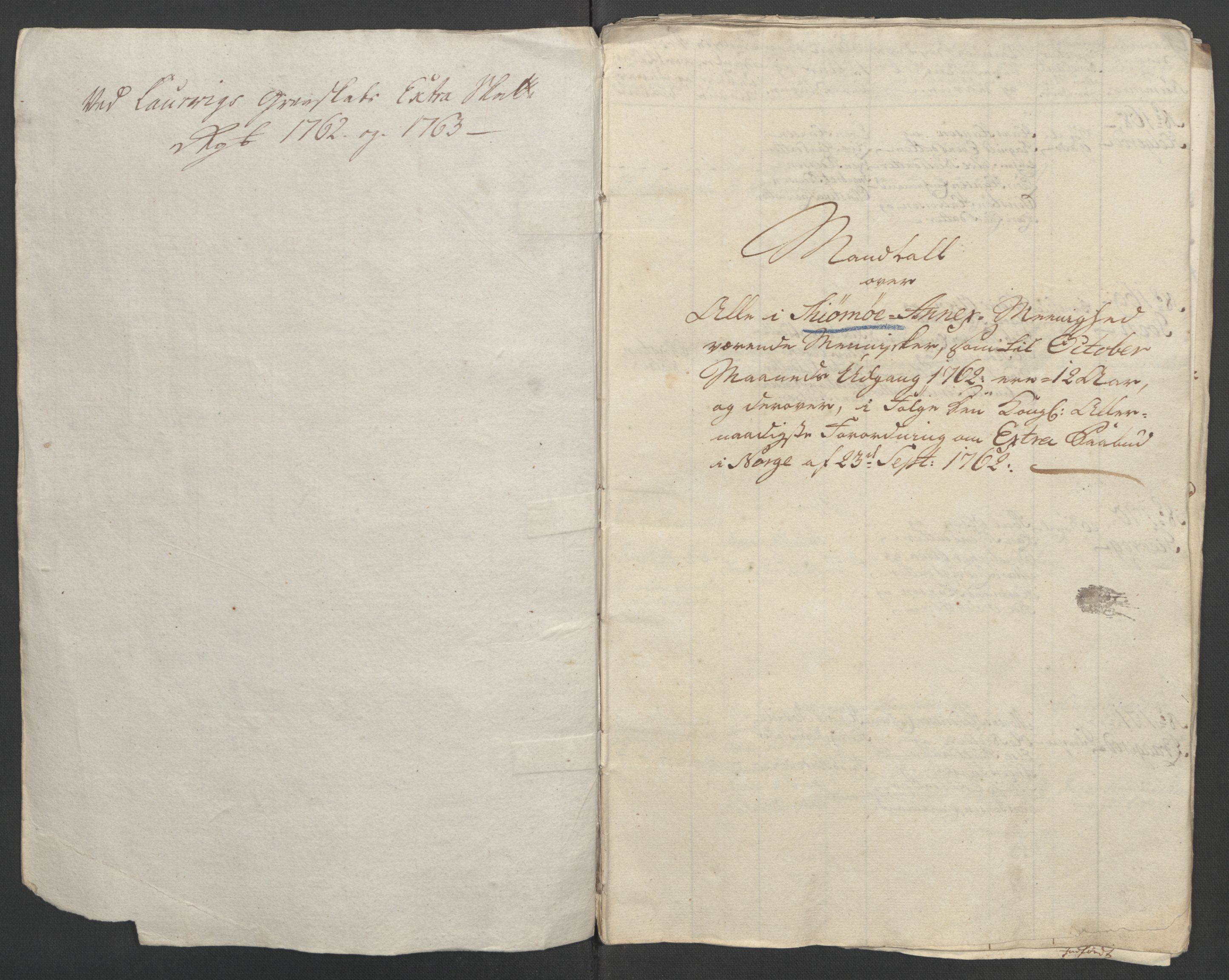 Rentekammeret inntil 1814, Reviderte regnskaper, Fogderegnskap, AV/RA-EA-4092/R33/L2033: Ekstraskatten Larvik grevskap, 1762-1764, p. 195