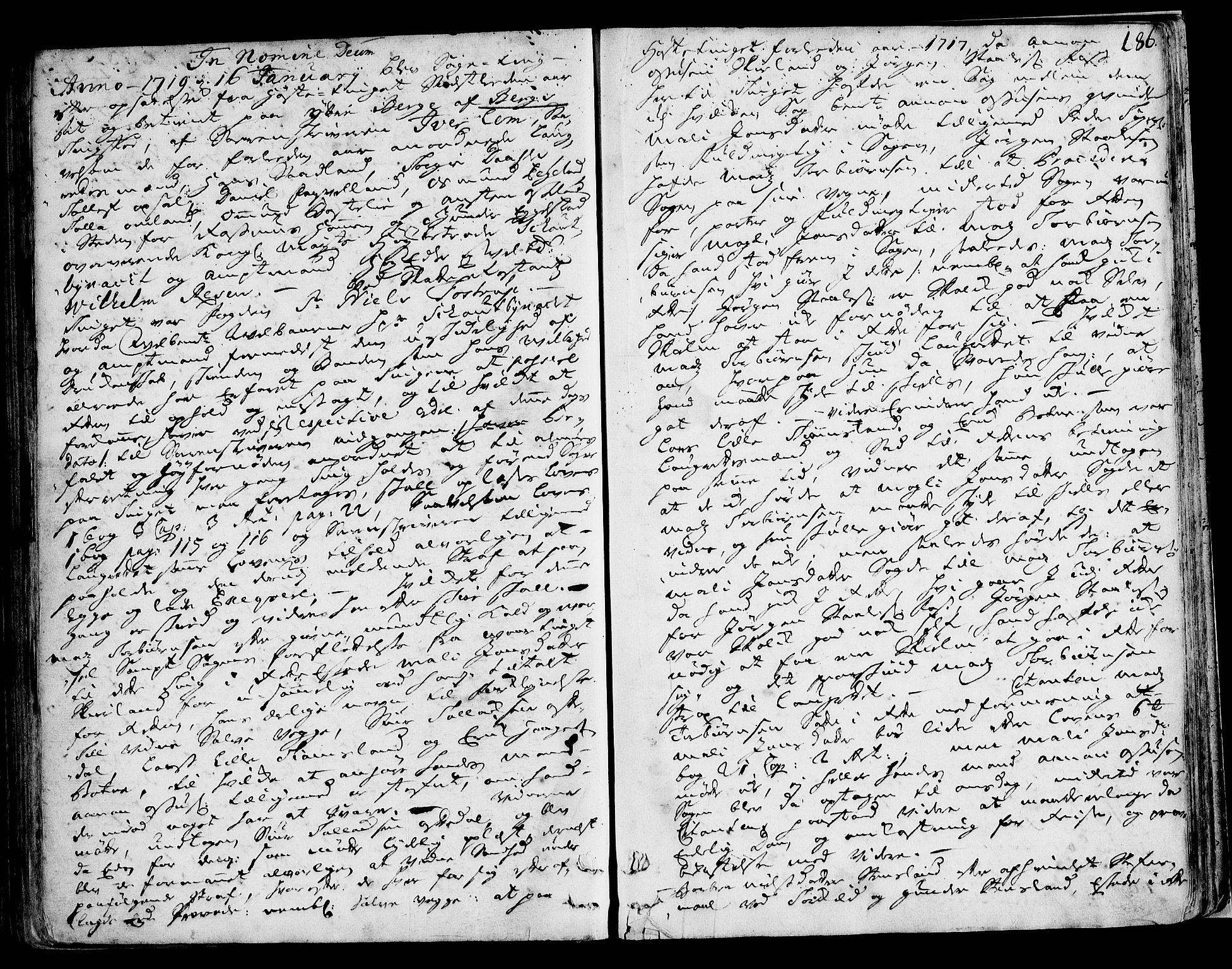 Lister sorenskriveri, AV/SAK-1221-0003/F/Fa/L0041: Tingbok nr 41, 1718-1719, p. 185b-186a