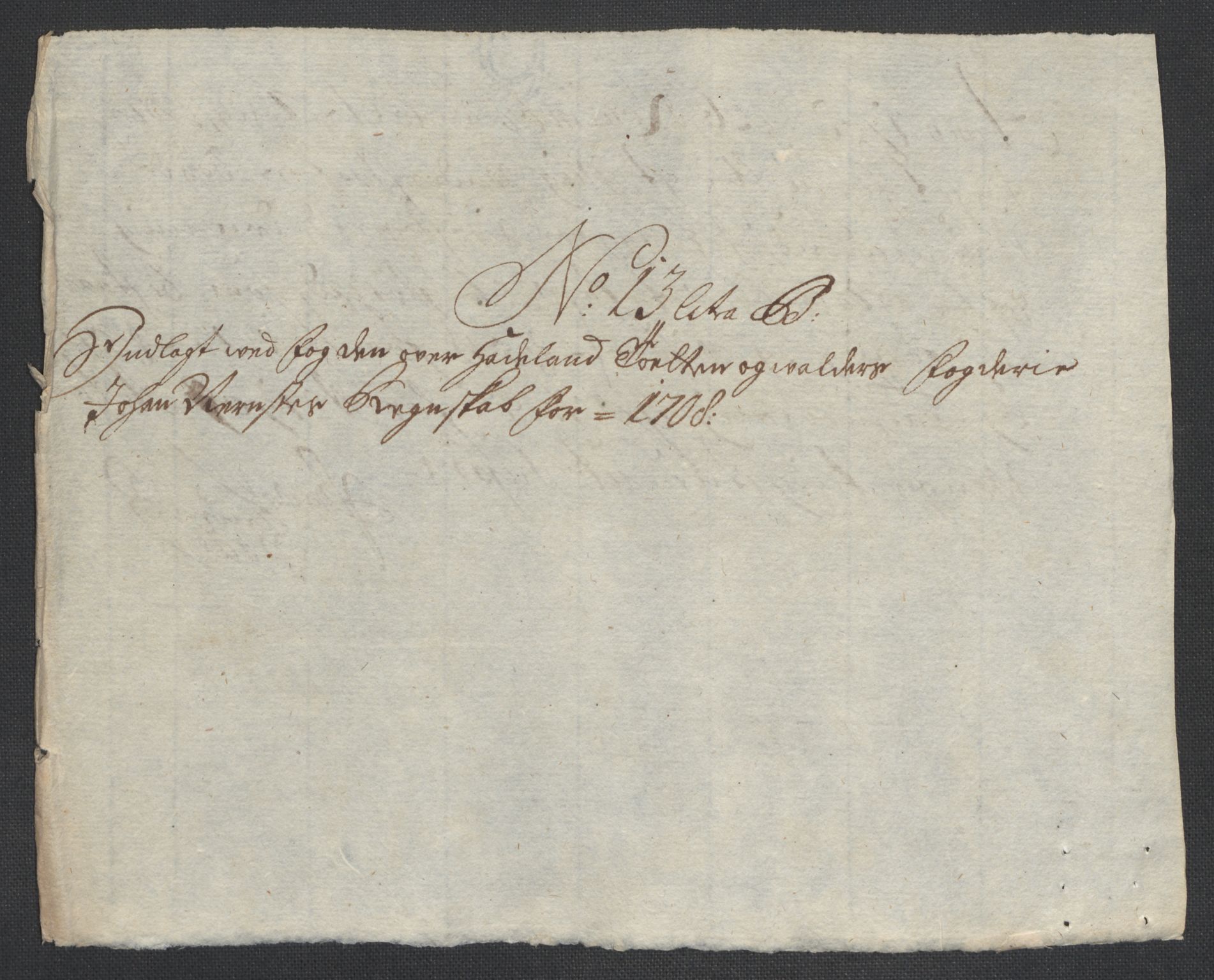 Rentekammeret inntil 1814, Reviderte regnskaper, Fogderegnskap, AV/RA-EA-4092/R18/L1305: Fogderegnskap Hadeland, Toten og Valdres, 1707-1708, p. 464