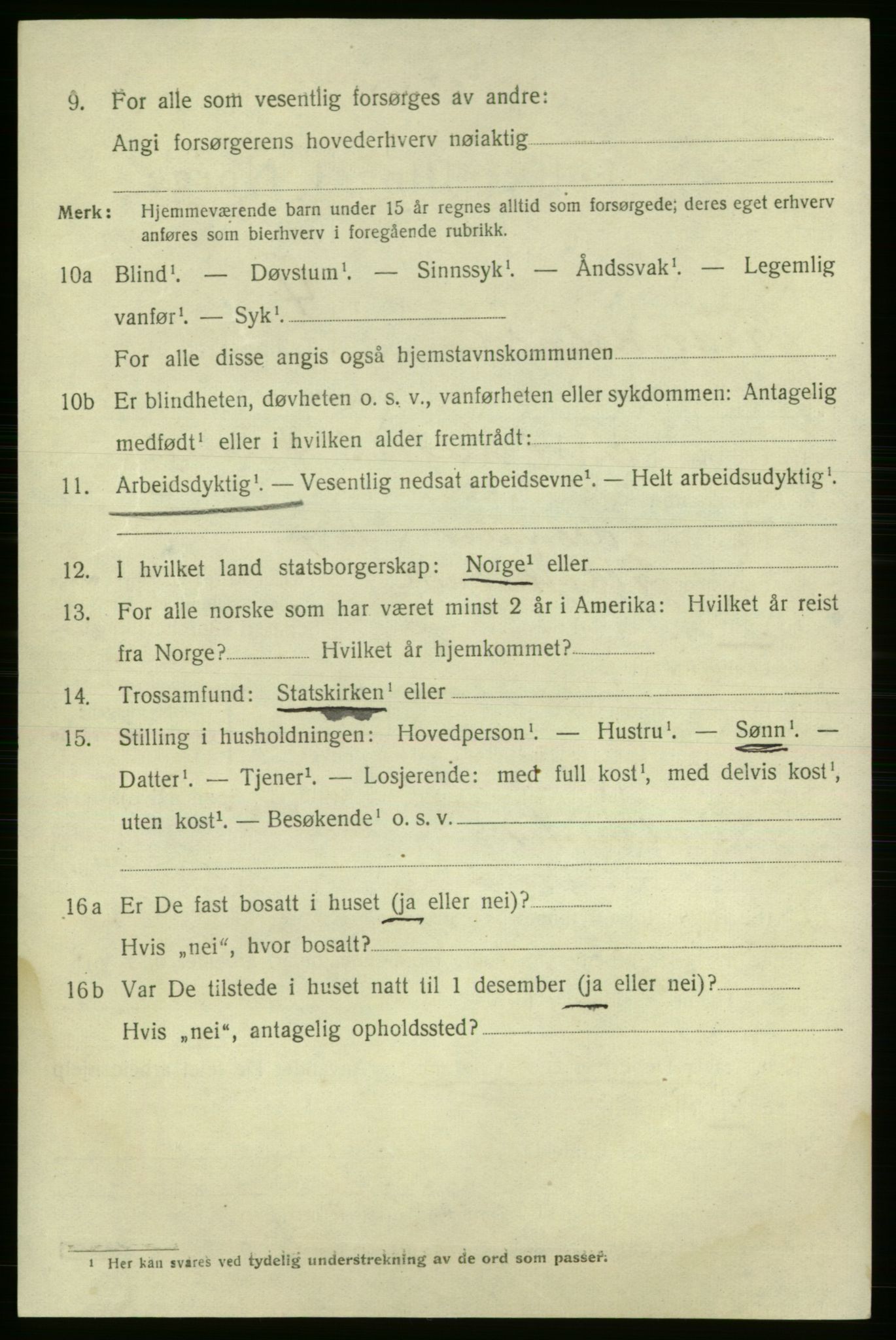 SAO, 1920 census for Fredrikshald, 1920, p. 17030