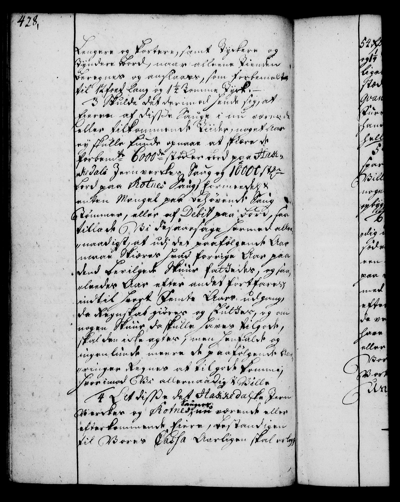 Rentekammeret, Kammerkanselliet, RA/EA-3111/G/Gg/Gga/L0004: Norsk ekspedisjonsprotokoll med register (merket RK 53.4), 1734-1741, p. 428