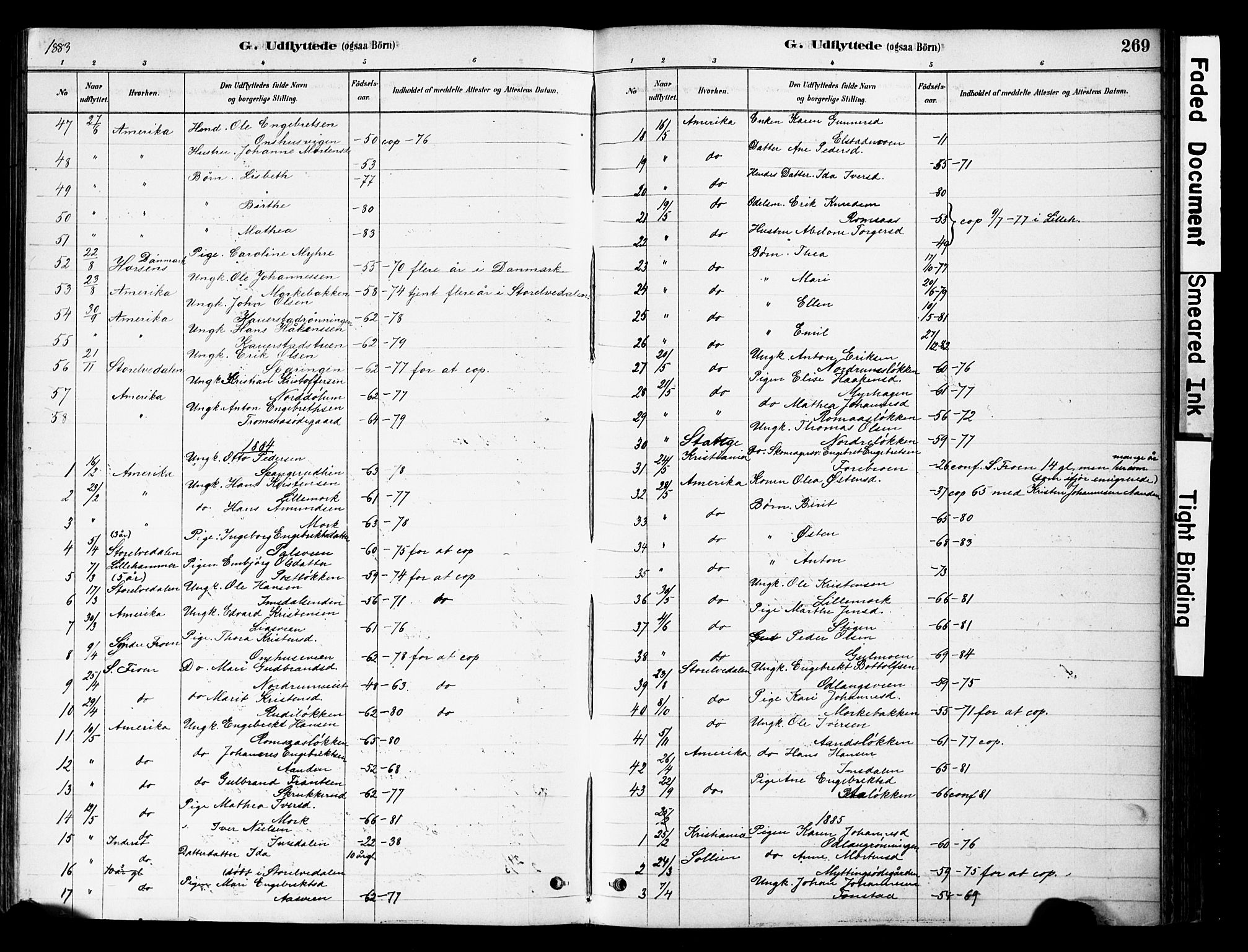 Ringebu prestekontor, SAH/PREST-082/H/Ha/Haa/L0008: Parish register (official) no. 8, 1878-1898, p. 269