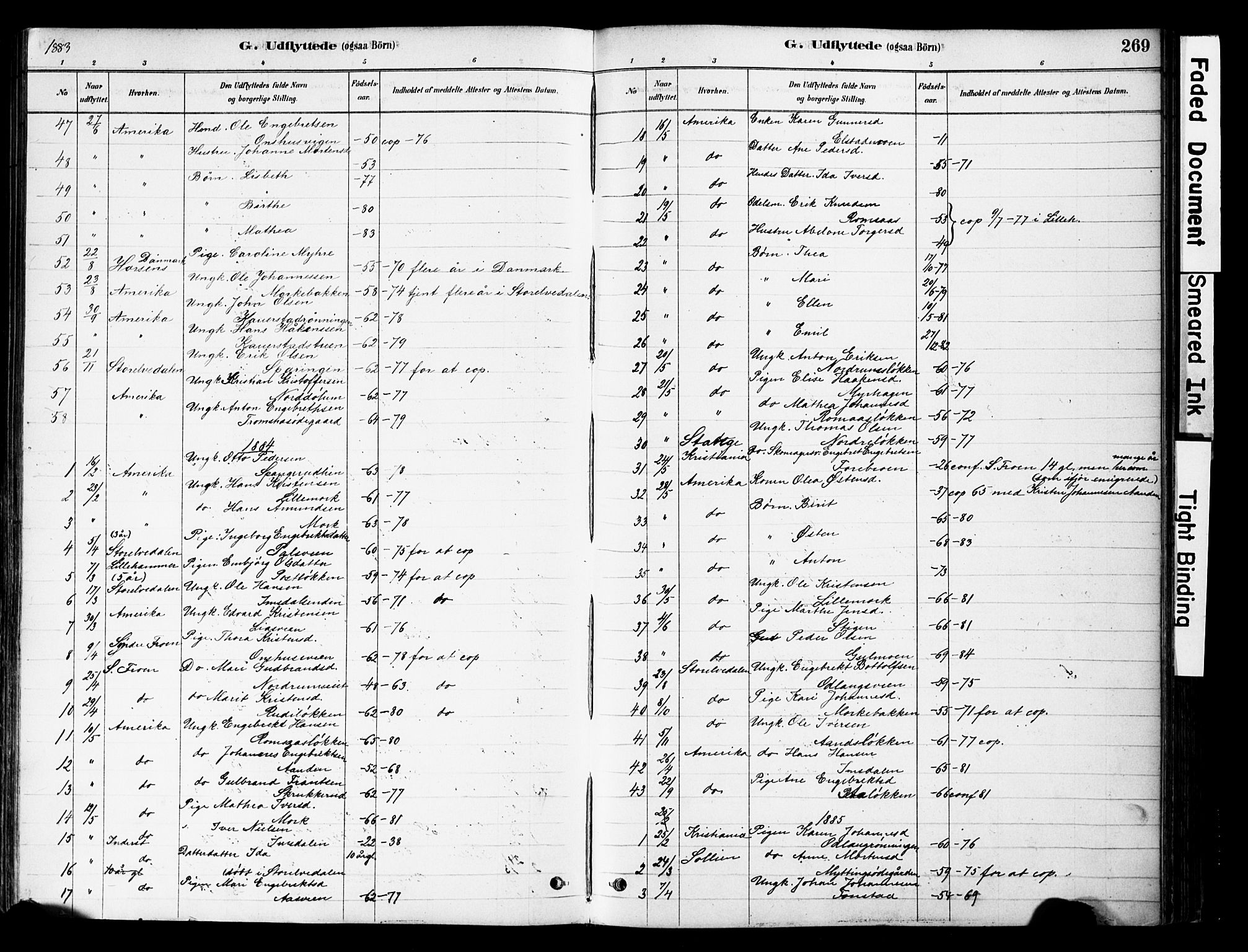 Ringebu prestekontor, AV/SAH-PREST-082/H/Ha/Haa/L0008: Parish register (official) no. 8, 1878-1898, p. 269