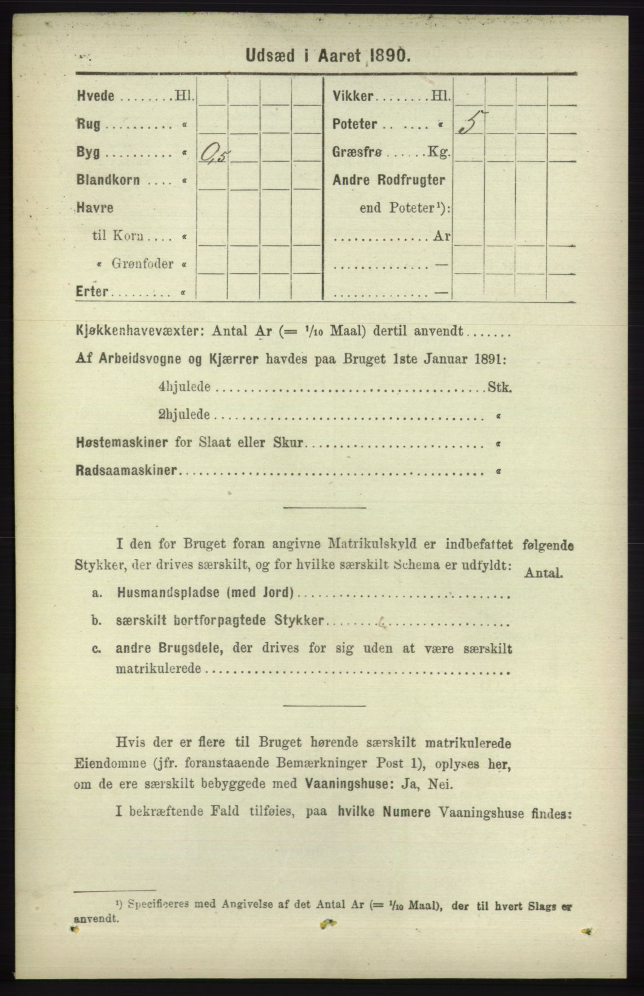 RA, 1891 census for 1230 Ullensvang, 1891, p. 7140