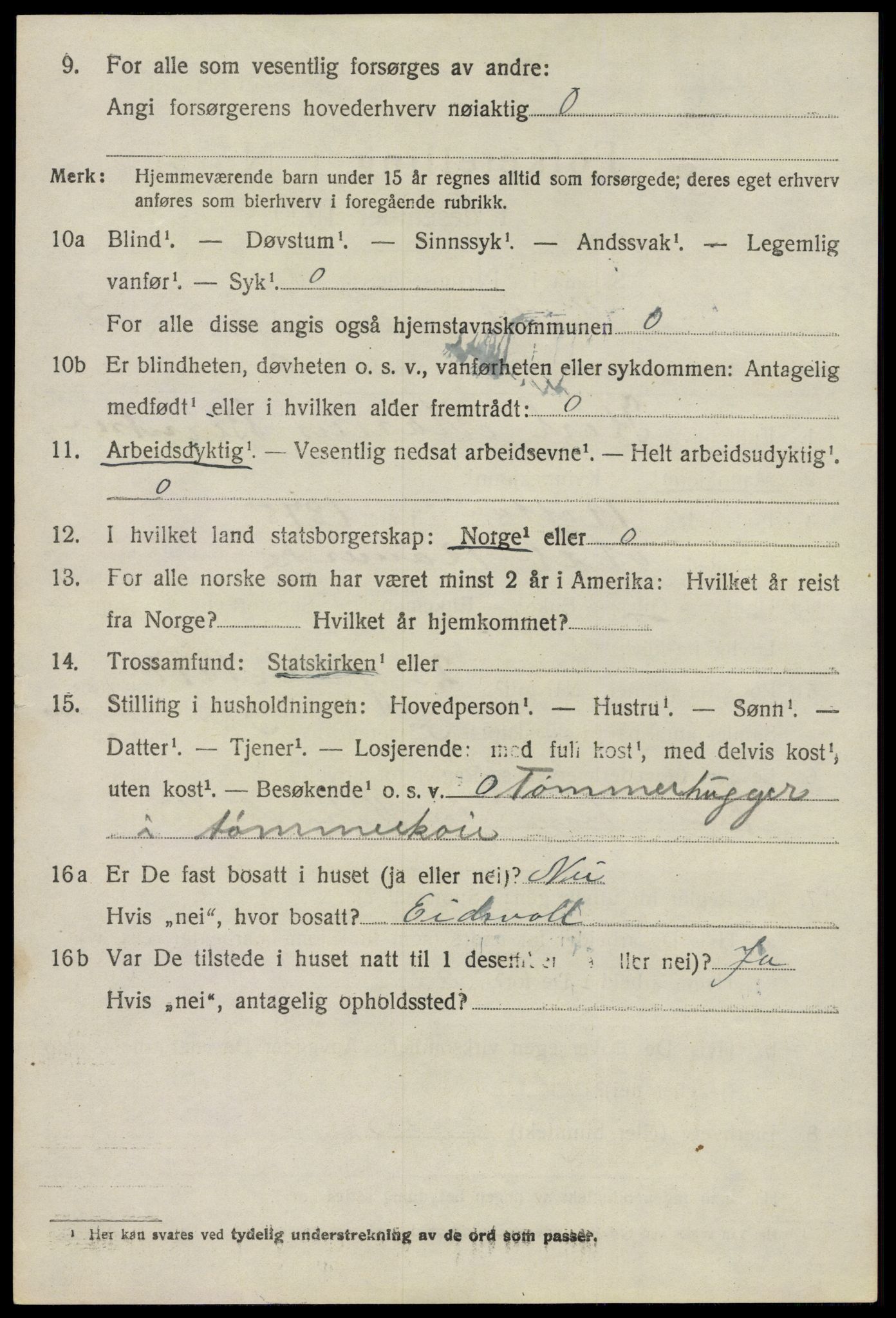 SAO, 1920 census for Hurdal, 1920, p. 2449