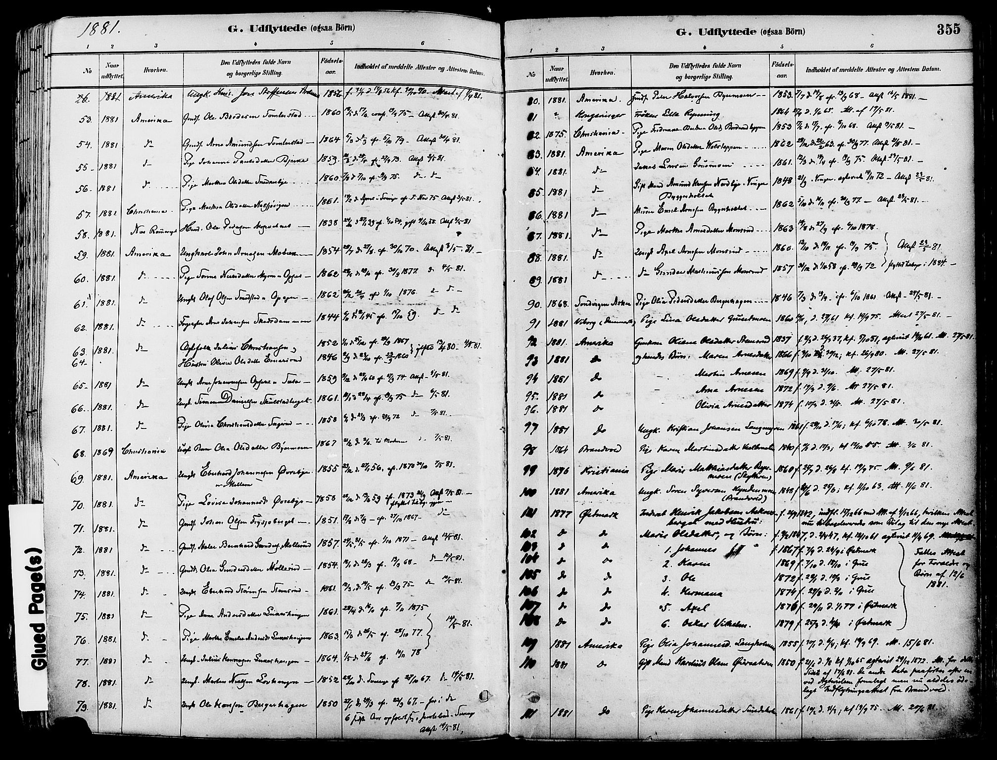 Grue prestekontor, AV/SAH-PREST-036/H/Ha/Haa/L0012: Parish register (official) no. 12, 1881-1897, p. 355