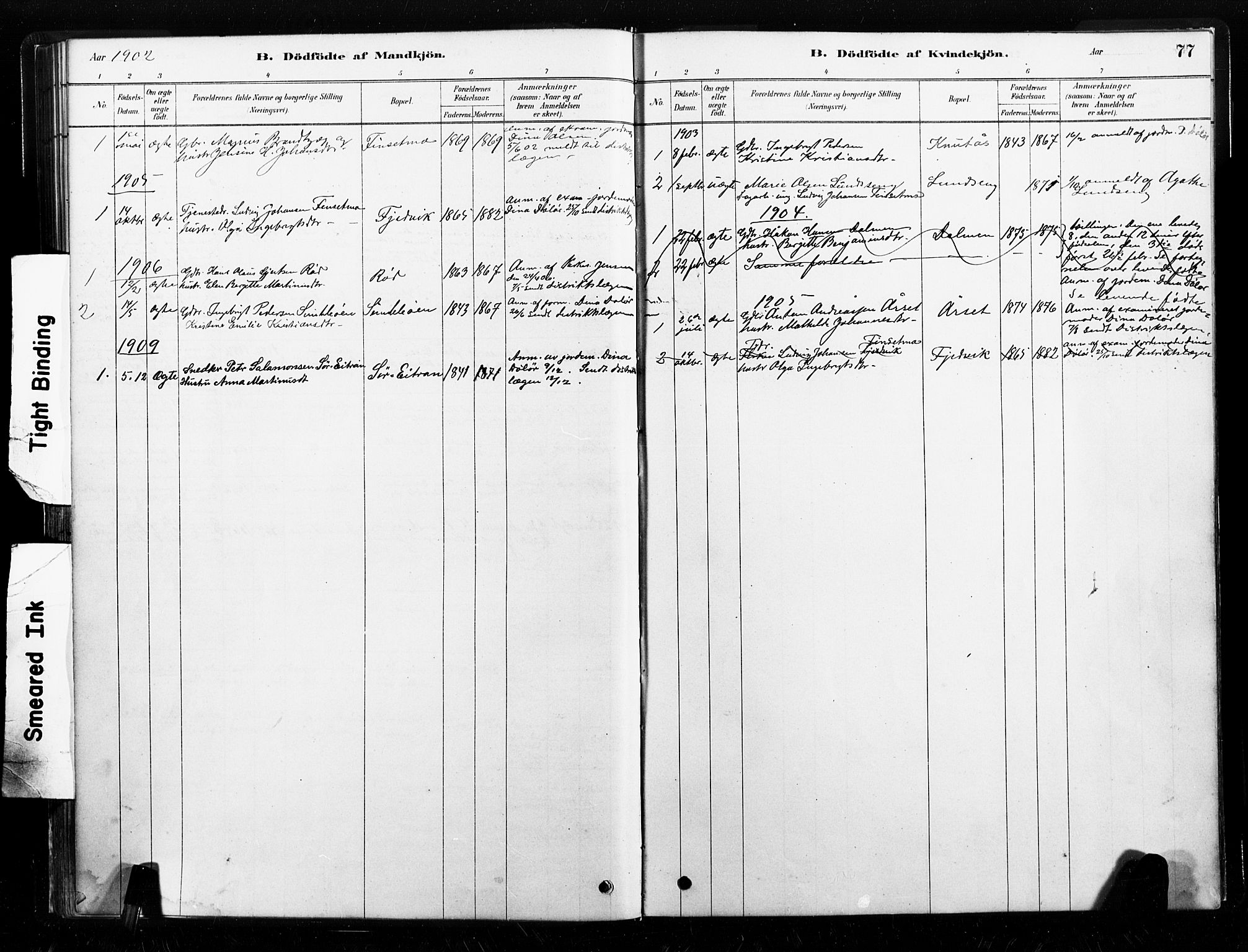 Ministerialprotokoller, klokkerbøker og fødselsregistre - Nord-Trøndelag, SAT/A-1458/789/L0705: Parish register (official) no. 789A01, 1878-1910, p. 77