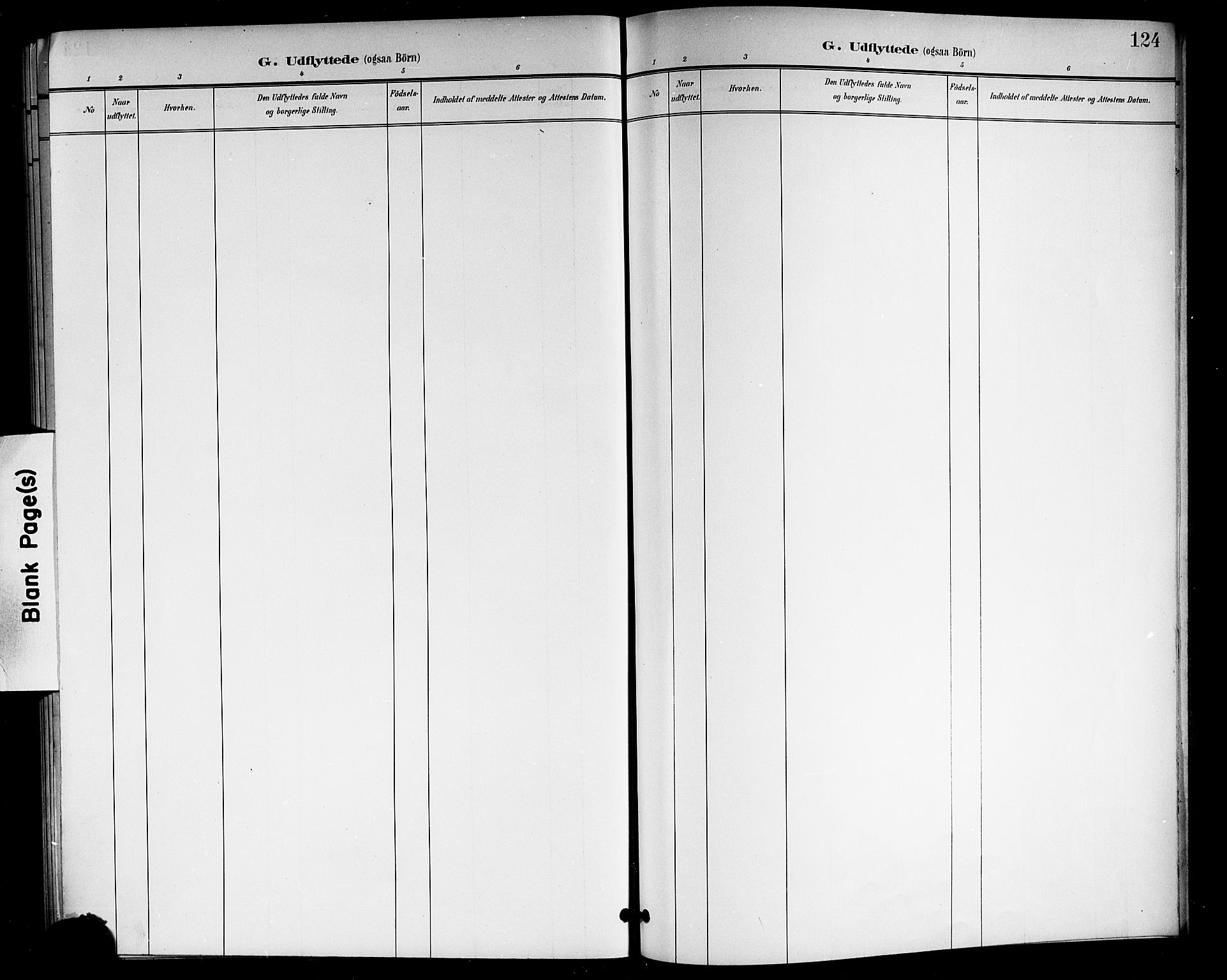 Rollag kirkebøker, AV/SAKO-A-240/G/Gb/L0003: Parish register (copy) no. II 3, 1897-1919, p. 124