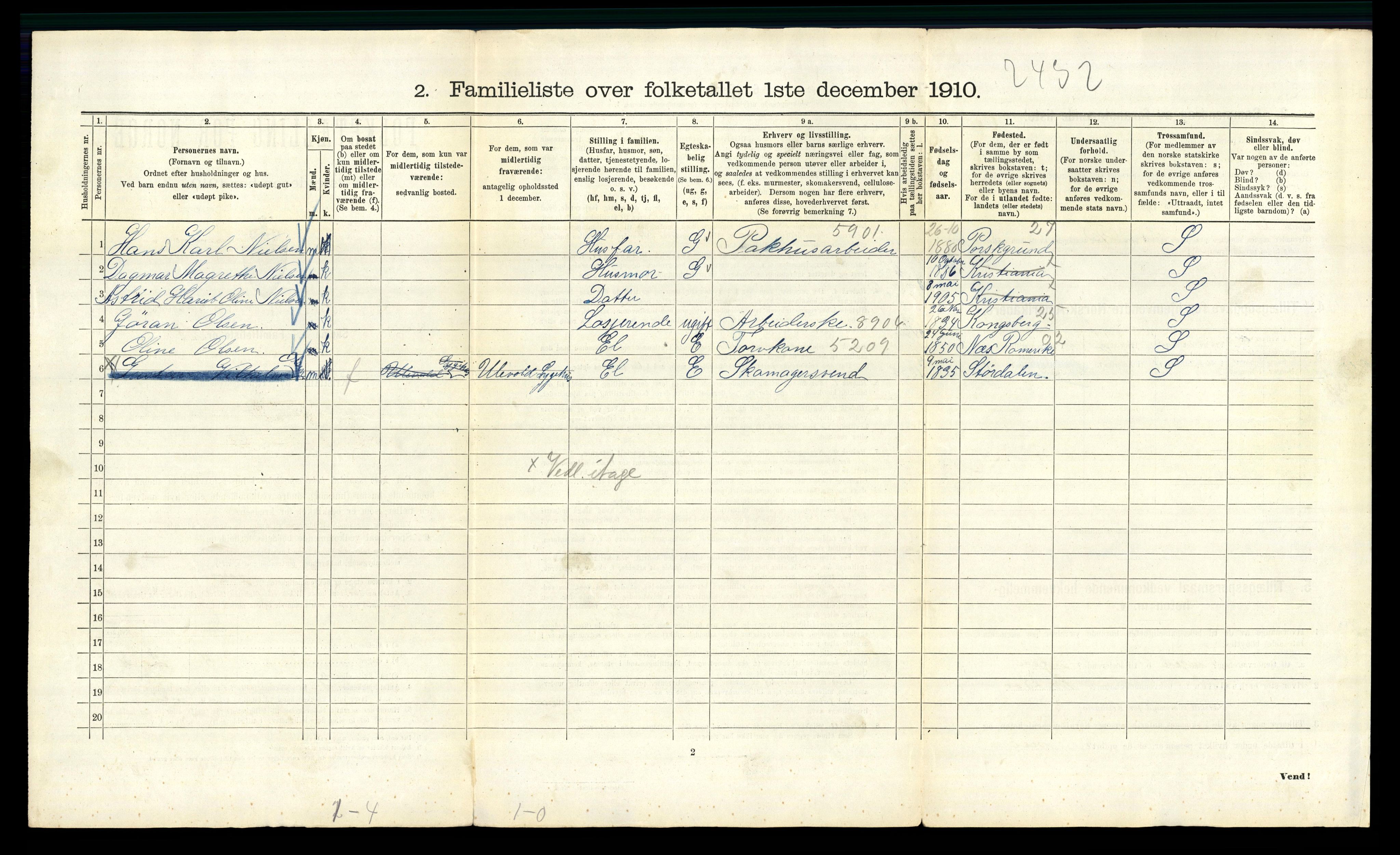 RA, 1910 census for Kristiania, 1910, p. 47474