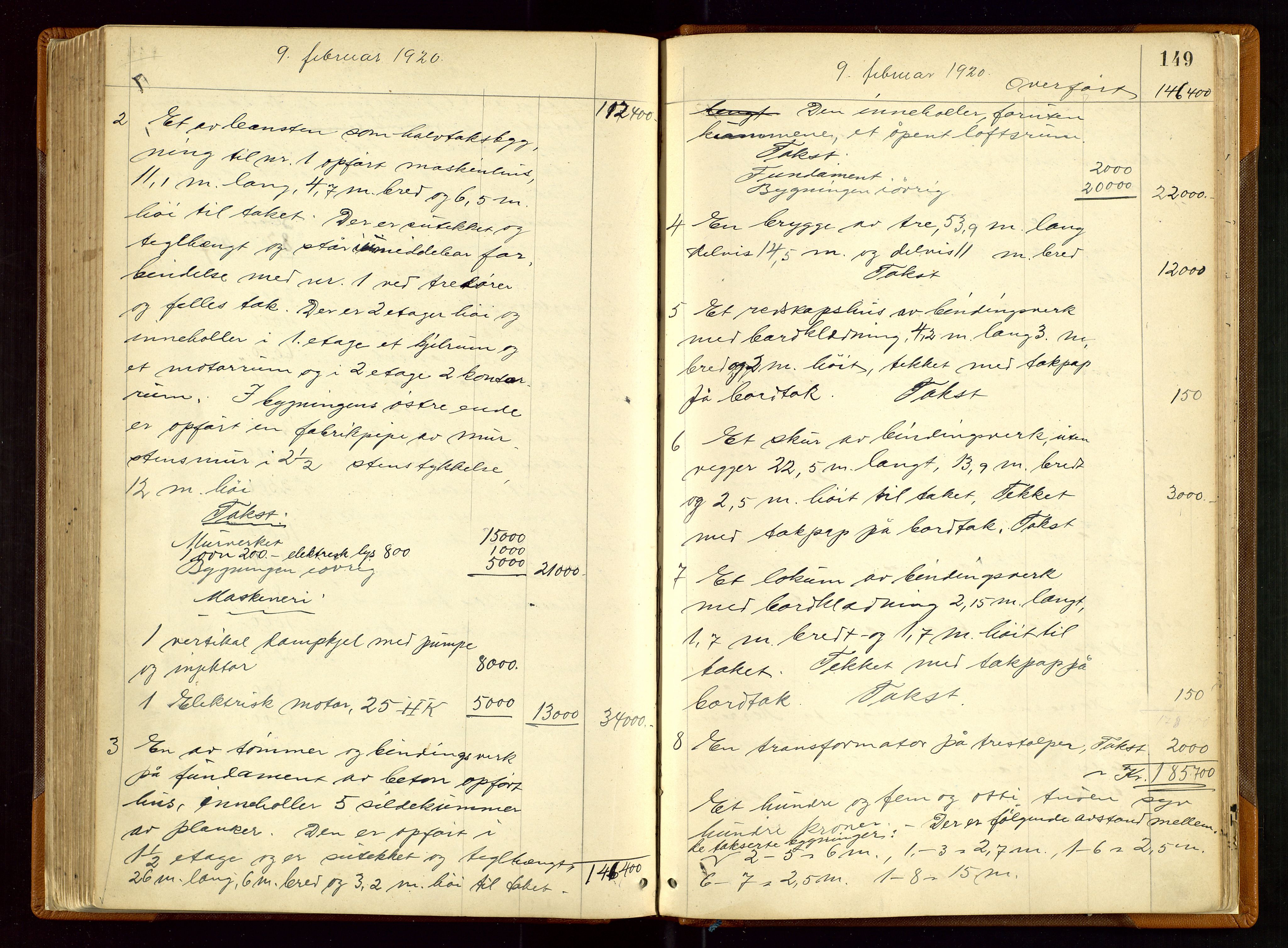 Eigersund lensmannskontor, AV/SAST-A-100171/Goa/L0004: "Brandtakst-Protokol", 1893-1920, p. 148b-149a