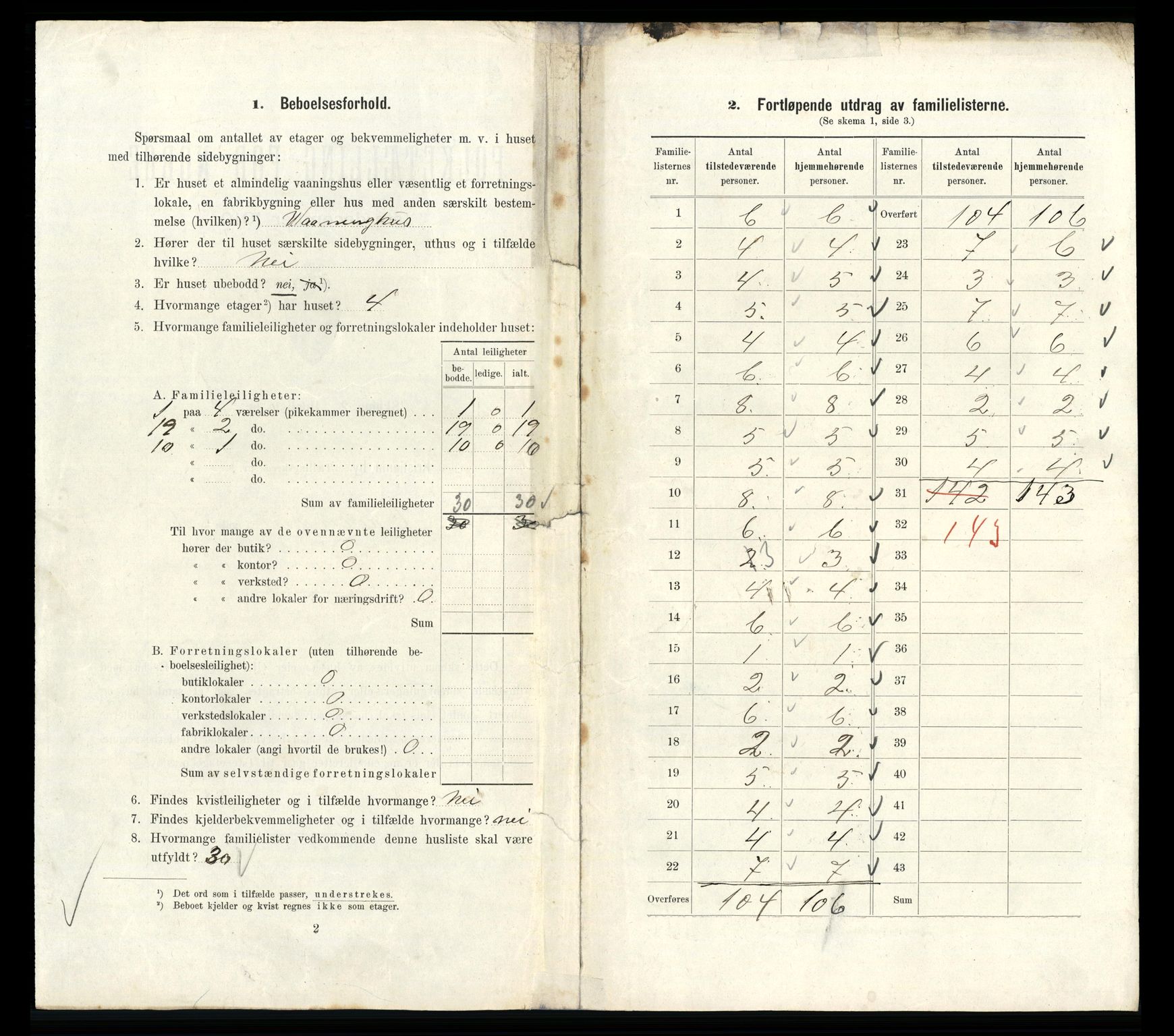 RA, 1910 census for Kristiania, 1910, p. 124206