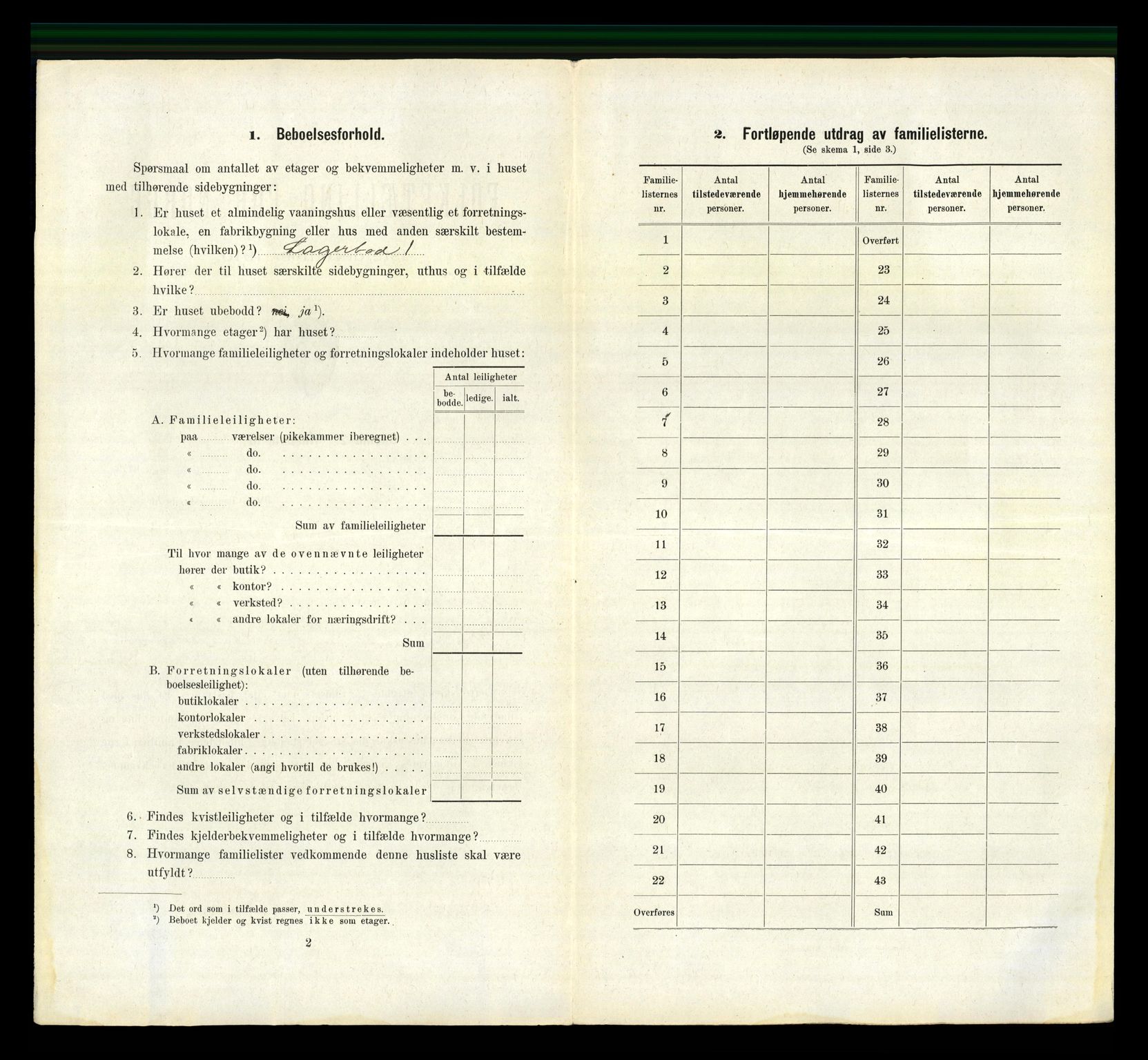 RA, 1910 census for Larvik, 1910, p. 3174