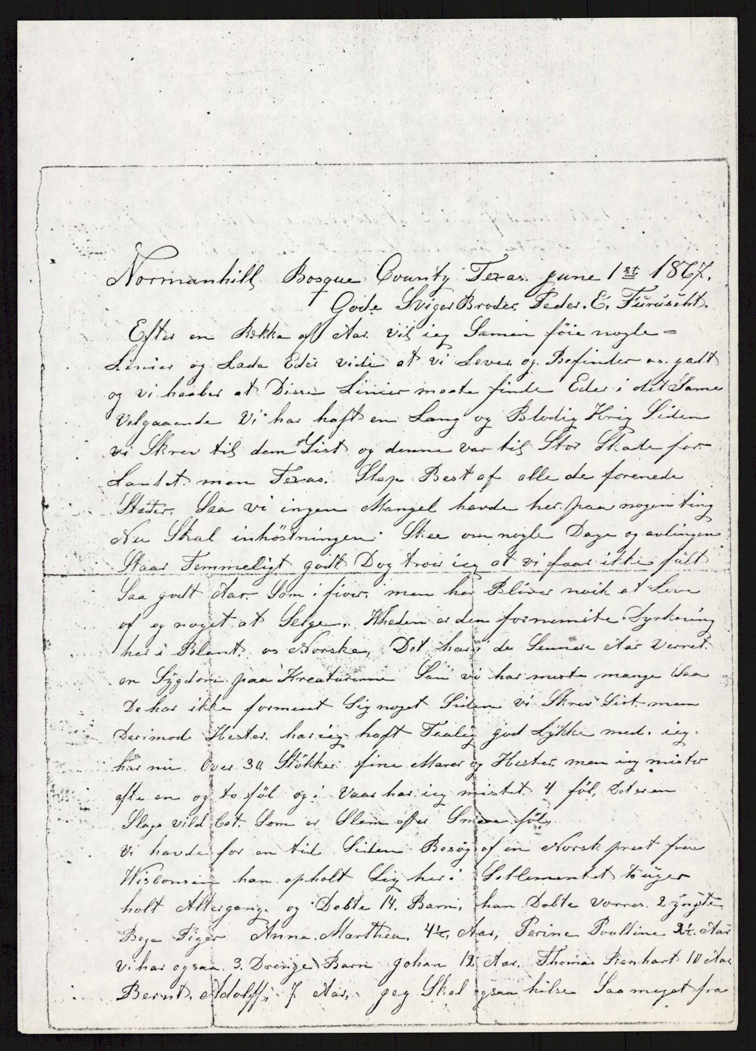 Samlinger til kildeutgivelse, Amerikabrevene, AV/RA-EA-4057/F/L0007: Innlån fra Hedmark: Berg - Furusetbrevene, 1838-1914, p. 441