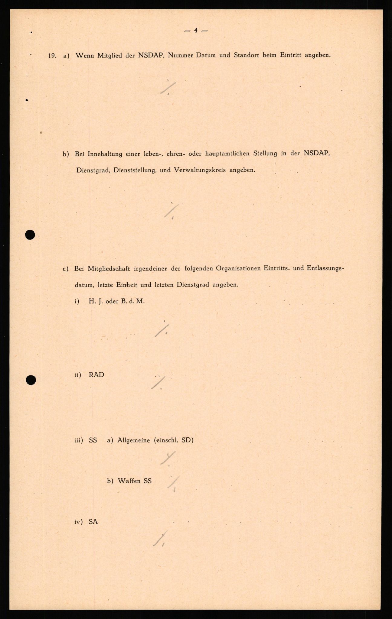 Forsvaret, Forsvarets overkommando II, AV/RA-RAFA-3915/D/Db/L0026: CI Questionaires. Tyske okkupasjonsstyrker i Norge. Tyskere., 1945-1946, p. 148