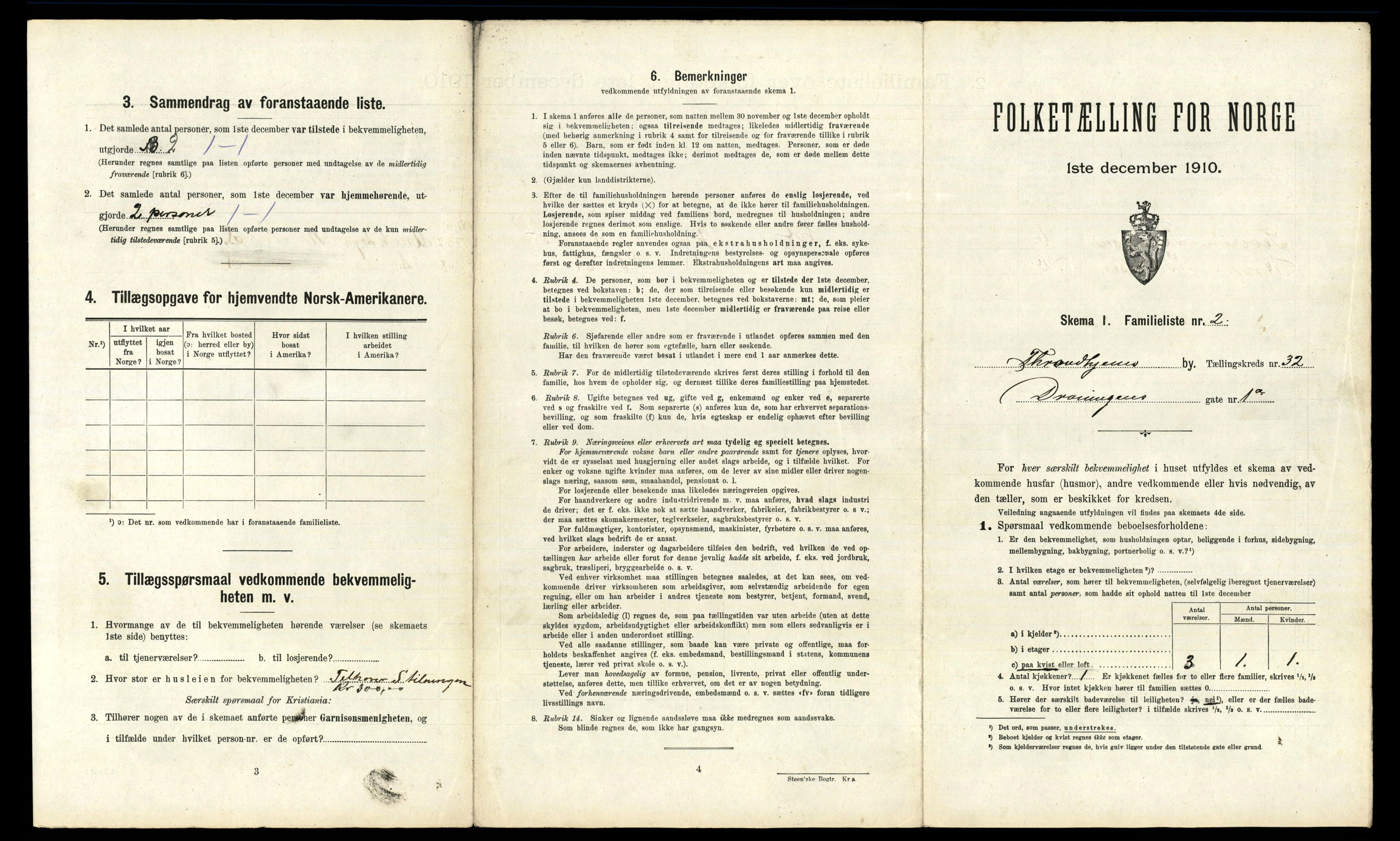 RA, 1910 census for Trondheim, 1910, p. 8777