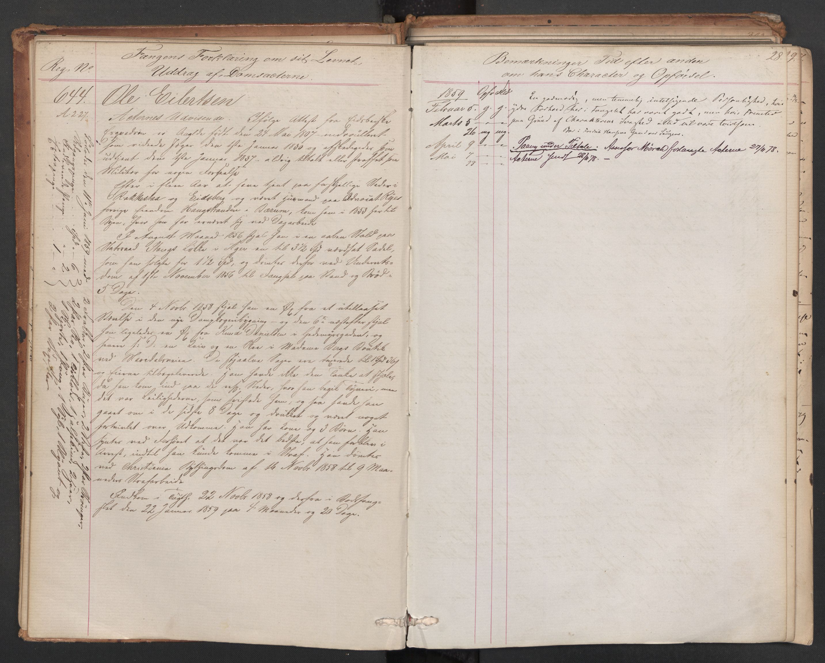 Botsfengslet, AV/RA-S-1539/D/Db/Dbb/L0006: 614b - 994b, 1858-1860, p. 28