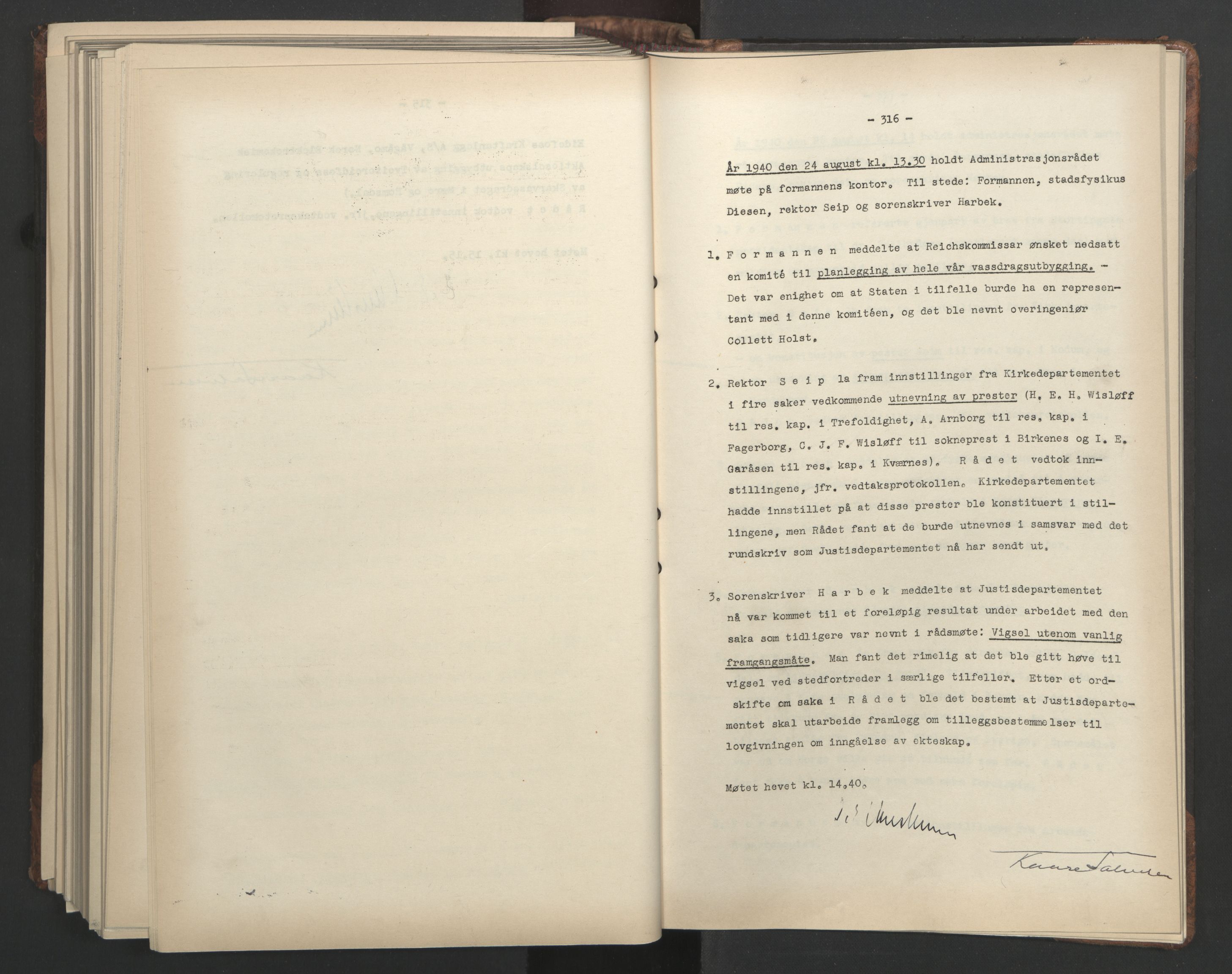 Administrasjonsrådet, AV/RA-S-1004/A/L0001: Møteprotokoll med tillegg 15/4-25/9, 1940, p. 316