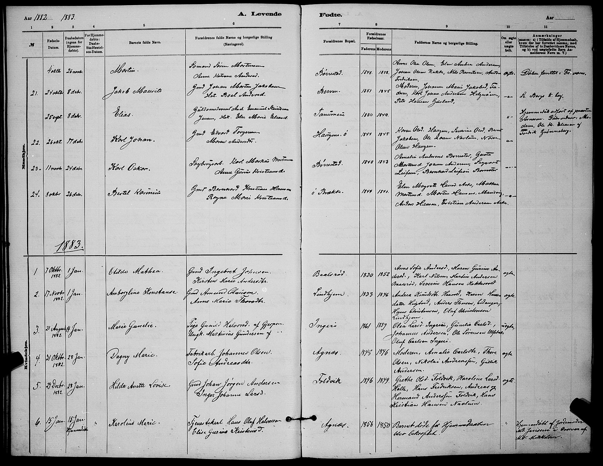 Brunlanes kirkebøker, SAKO/A-342/G/Ga/L0003: Parish register (copy) no. I 3, 1877-1898