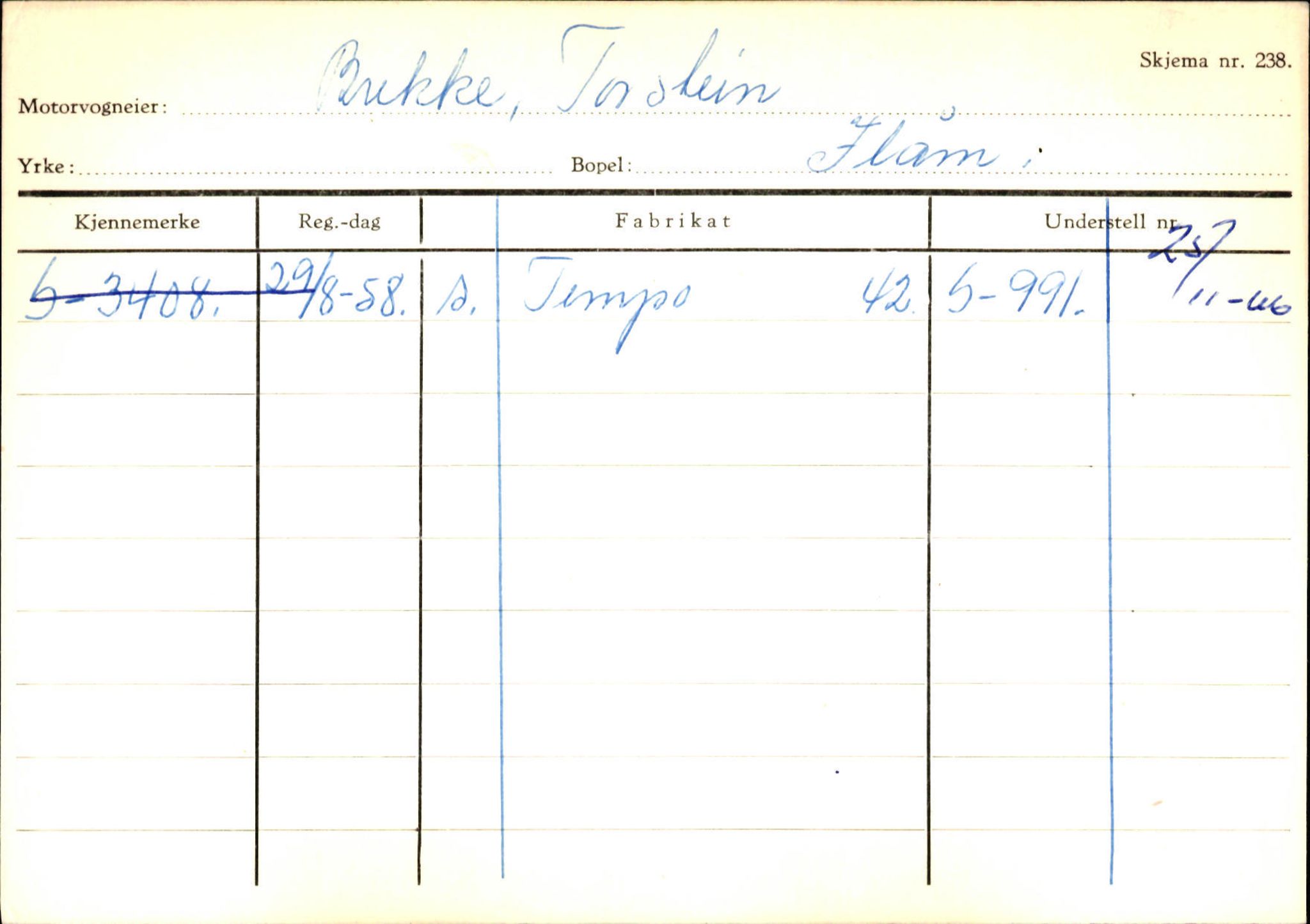 Statens vegvesen, Sogn og Fjordane vegkontor, SAB/A-5301/4/F/L0125: Eigarregister Sogndal V-Å. Aurland A-Å. Fjaler A-N, 1945-1975, p. 509