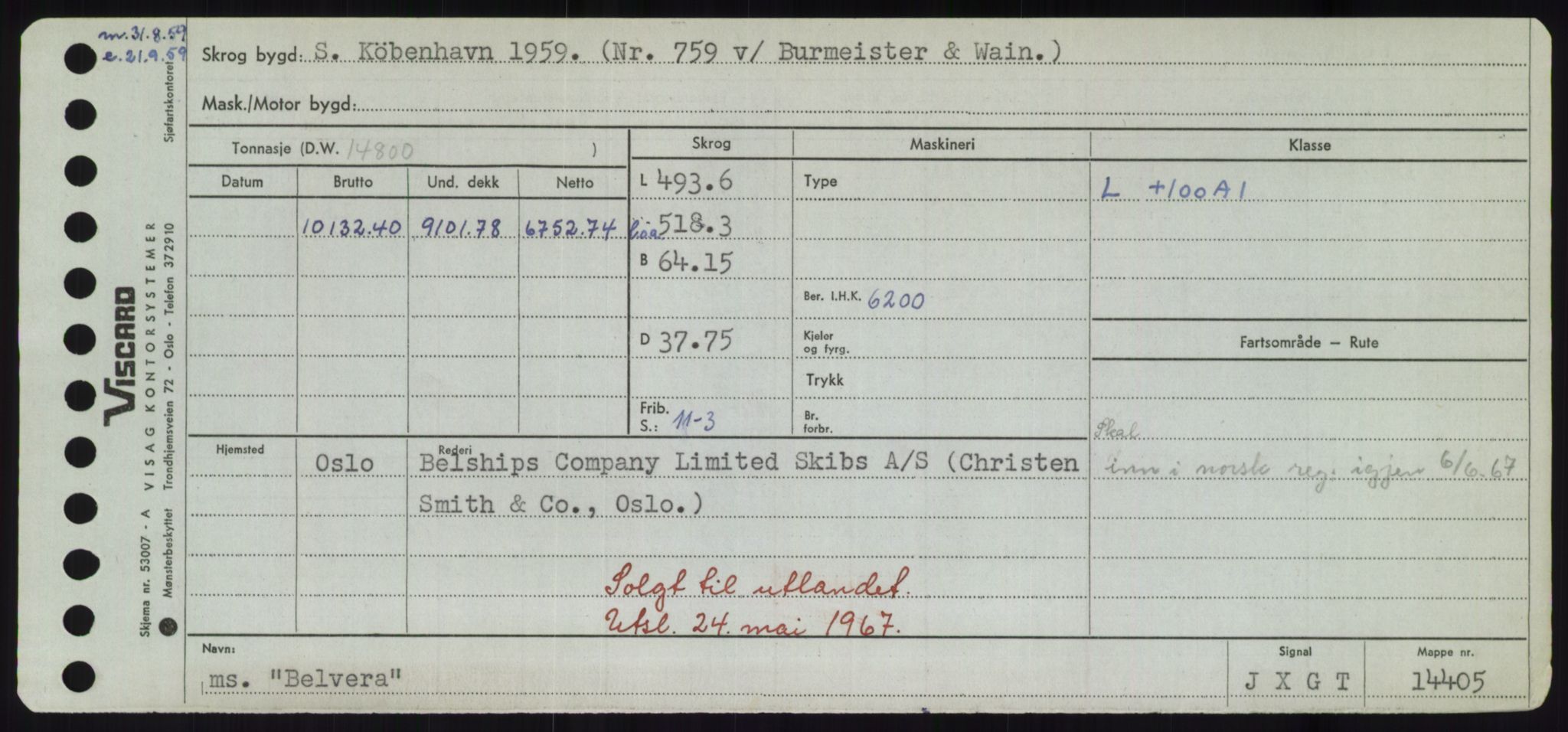 Sjøfartsdirektoratet med forløpere, Skipsmålingen, RA/S-1627/H/Hd/L0003: Fartøy, B-Bev, p. 577